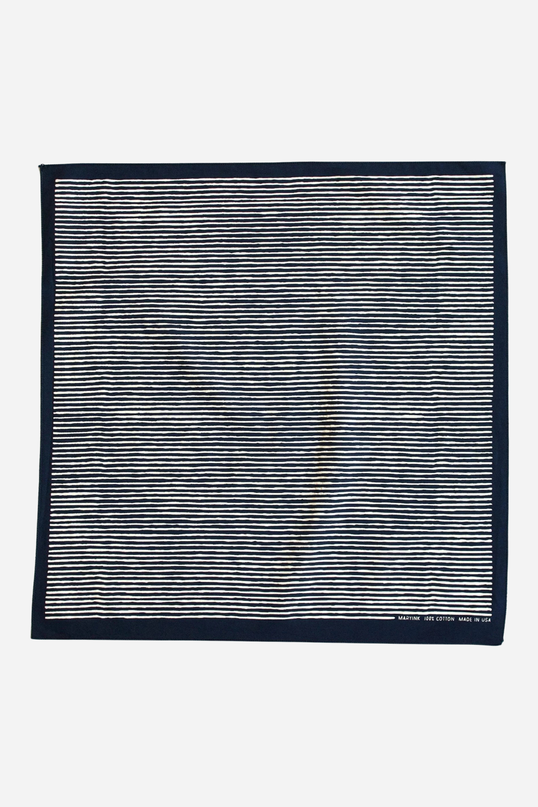 Black & White Striped Bandana