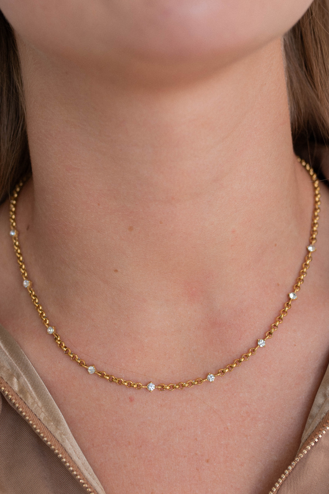 18K Dainty Diamond Necklace