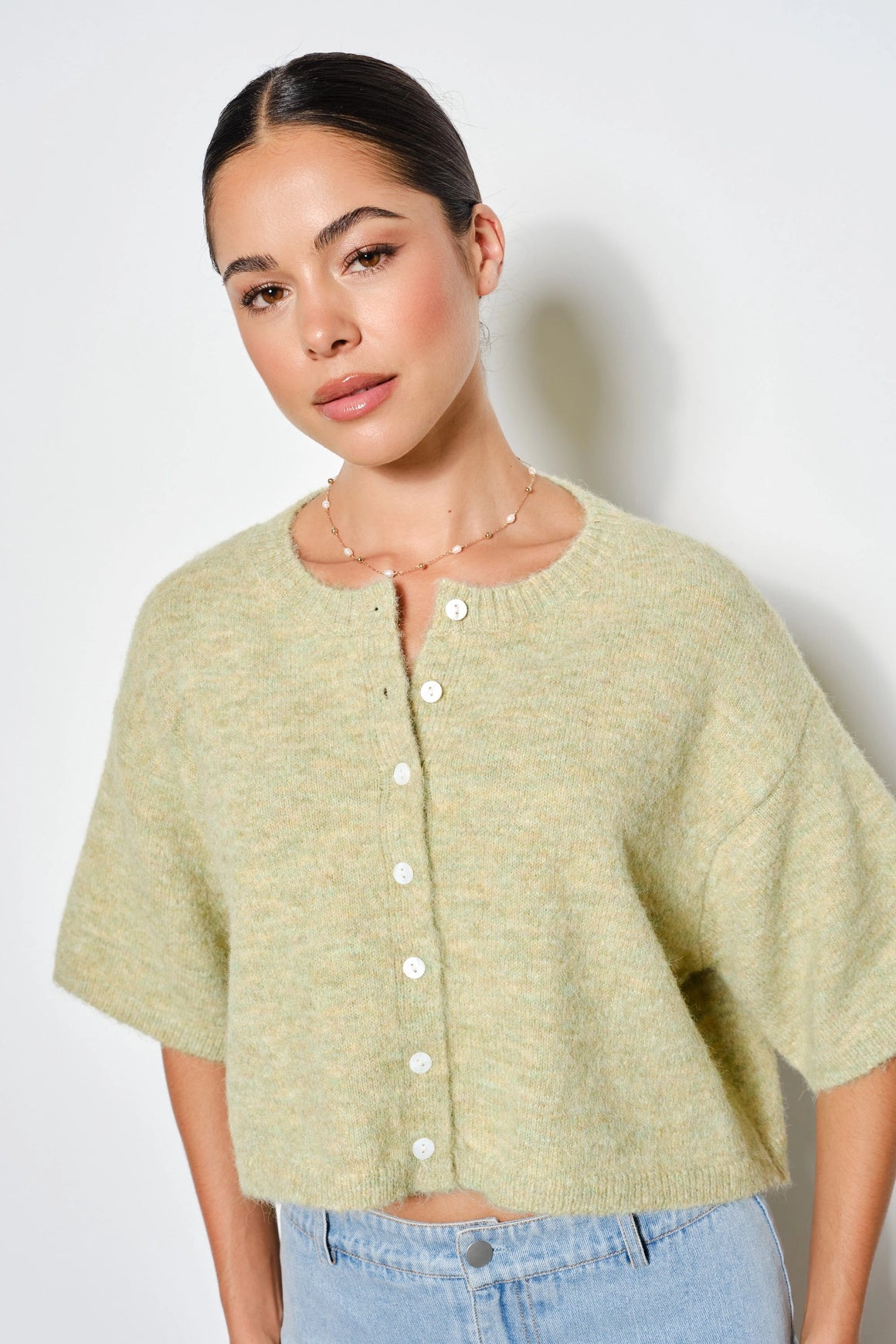 Peppa Cardigan - Light Green