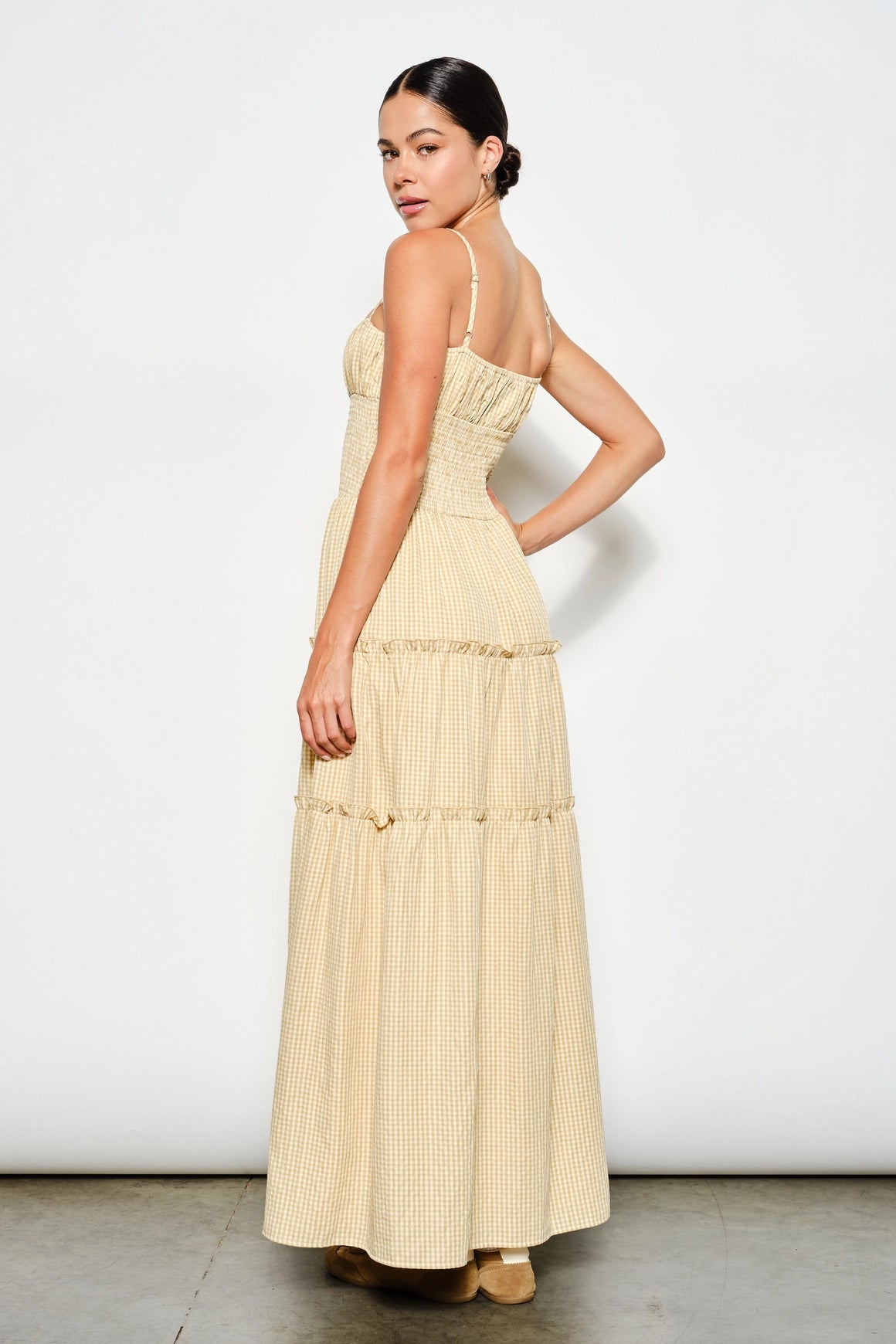 Abigail Smocked Waist Maxi Dress