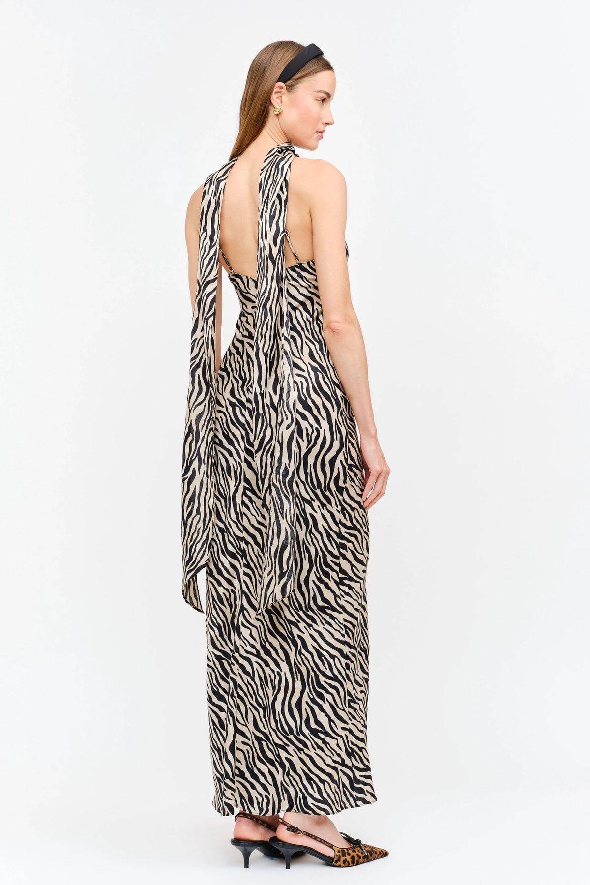 Magdalena Dress - Zebra Print