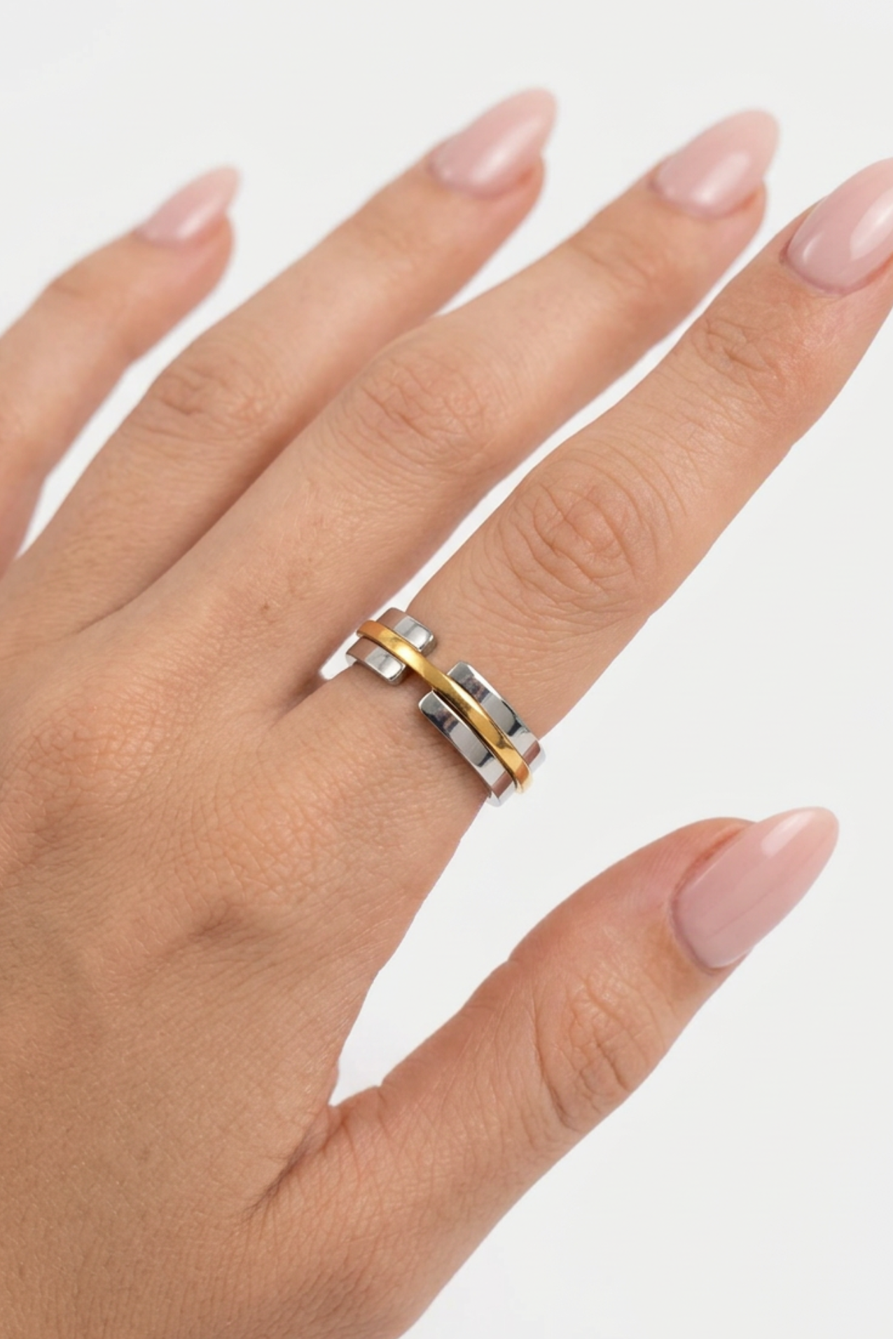 18K Claudia Two Tone Ring