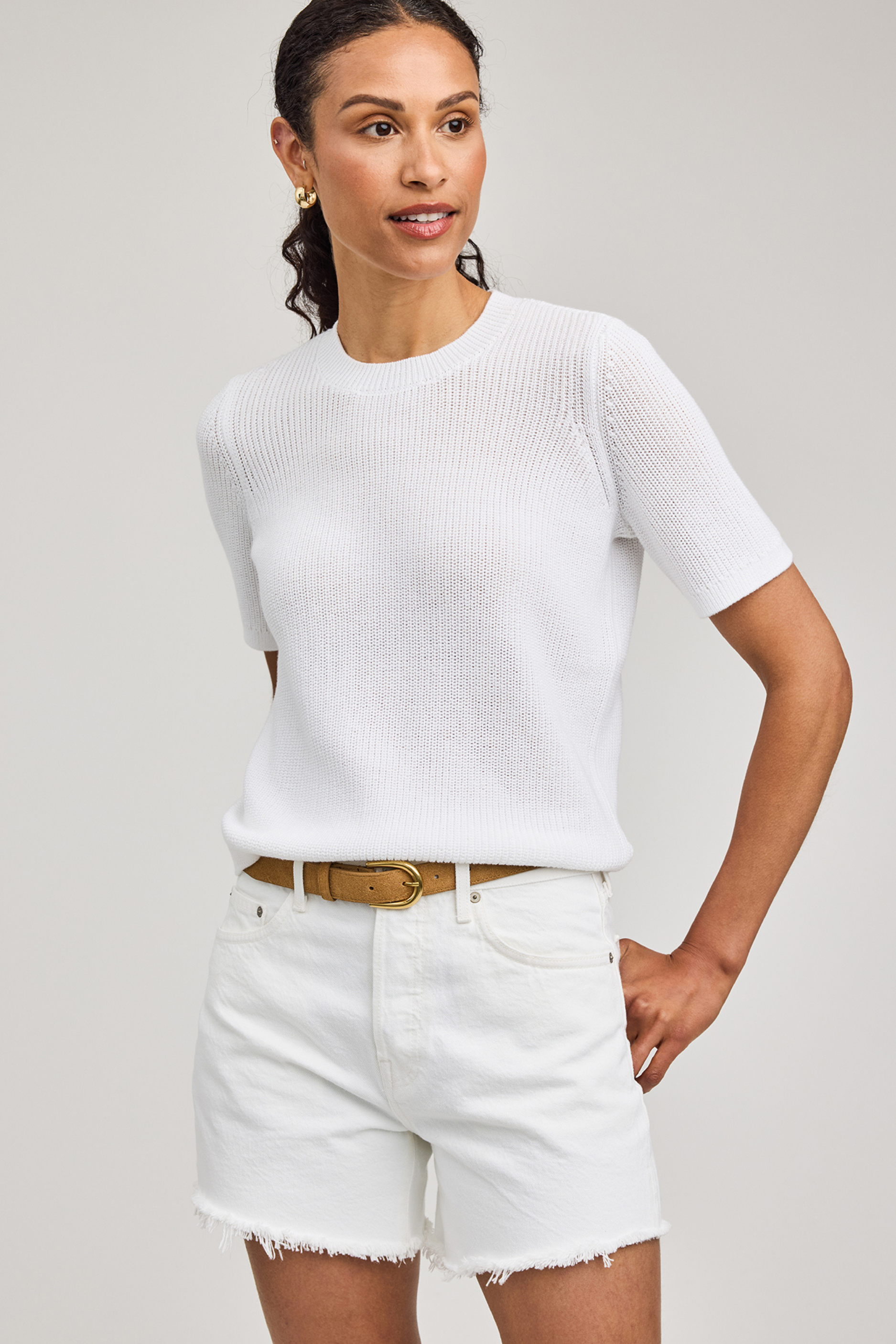 Faye Sweater - White