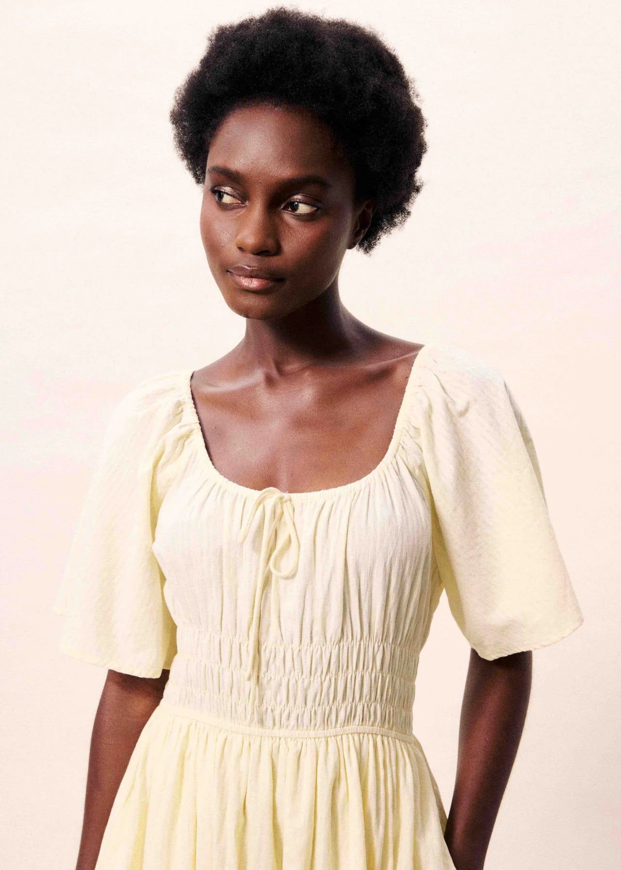 FRNCH Yemanja Dress - Butter