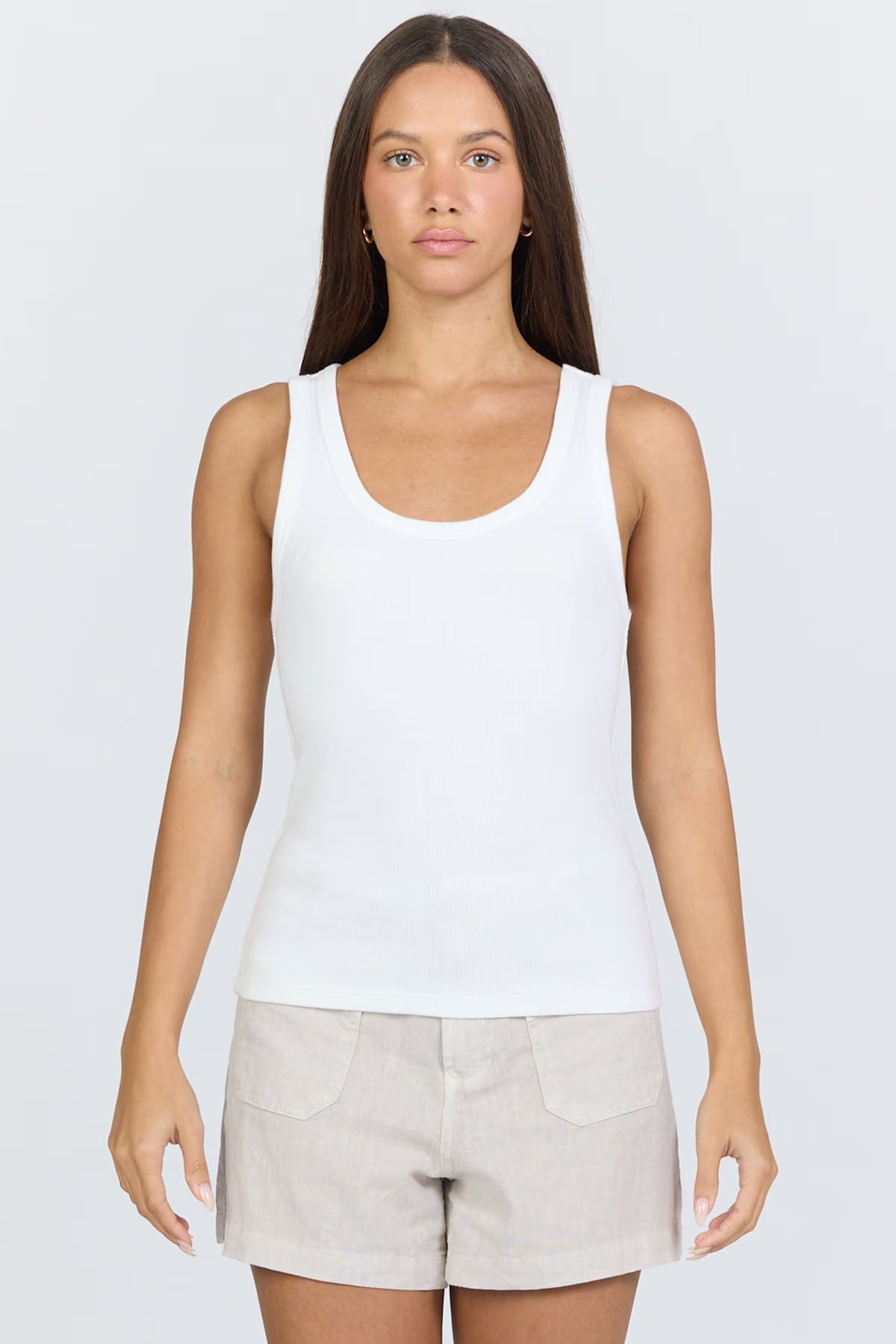 Louise Tank Top - White
