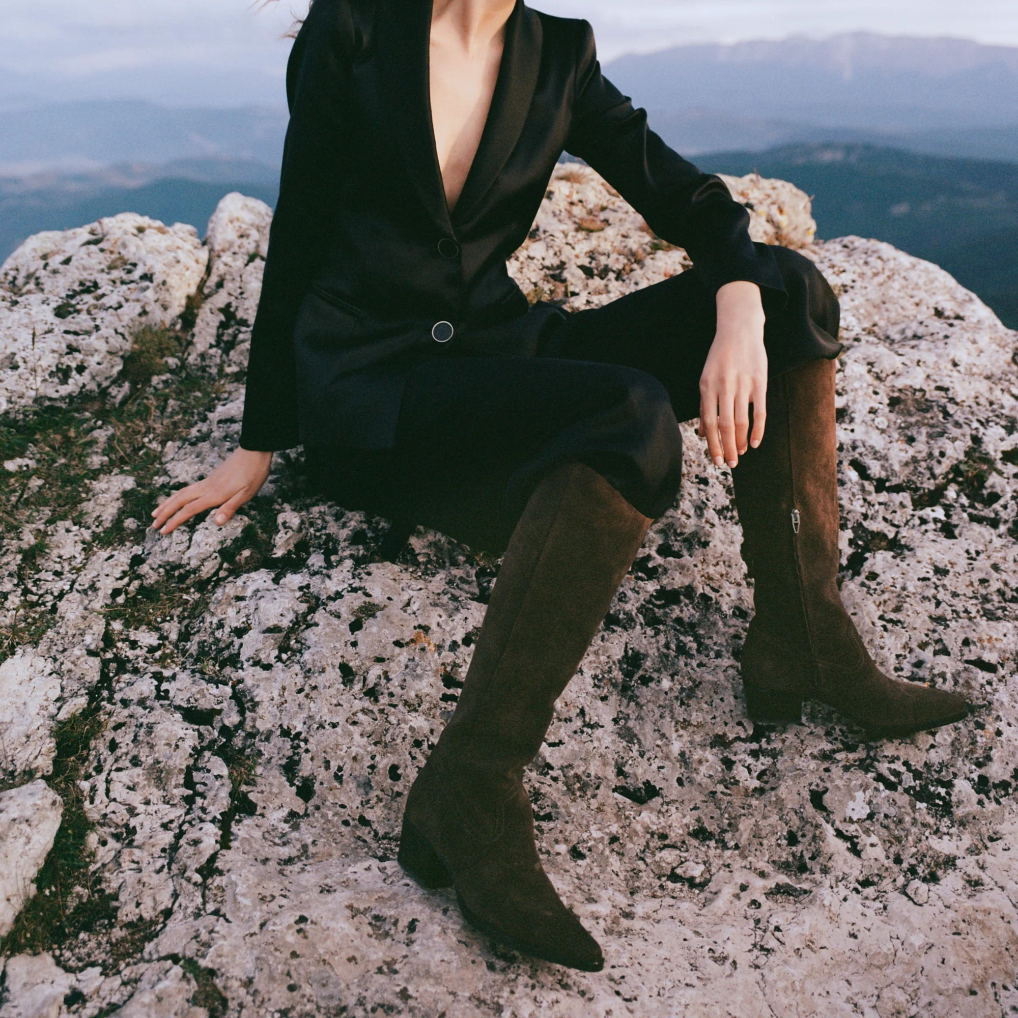 Dolce Vita Virona H2O Boots - Dark Brown Suede