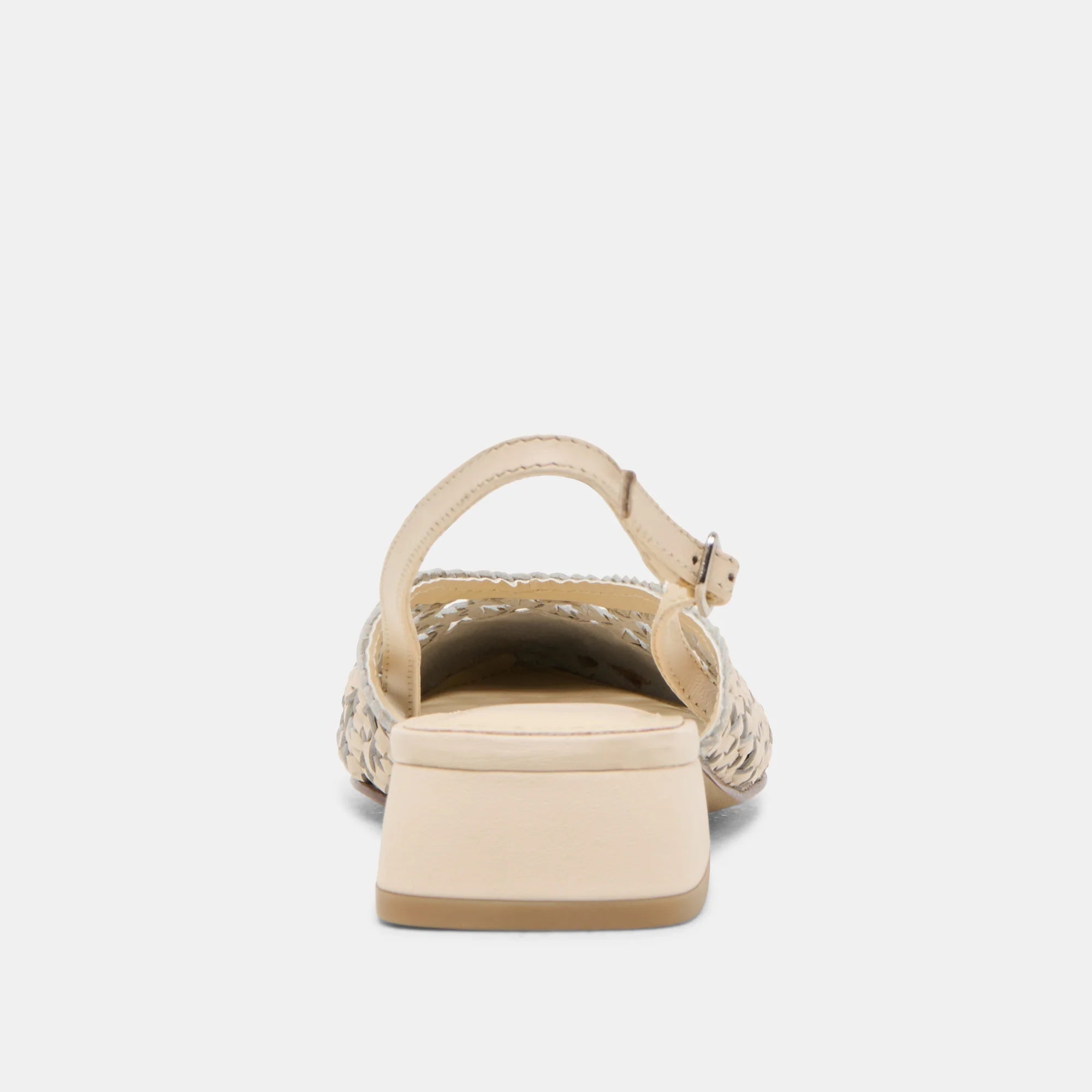 Dolce Vita Birdie Woven Flats - Off White Leather