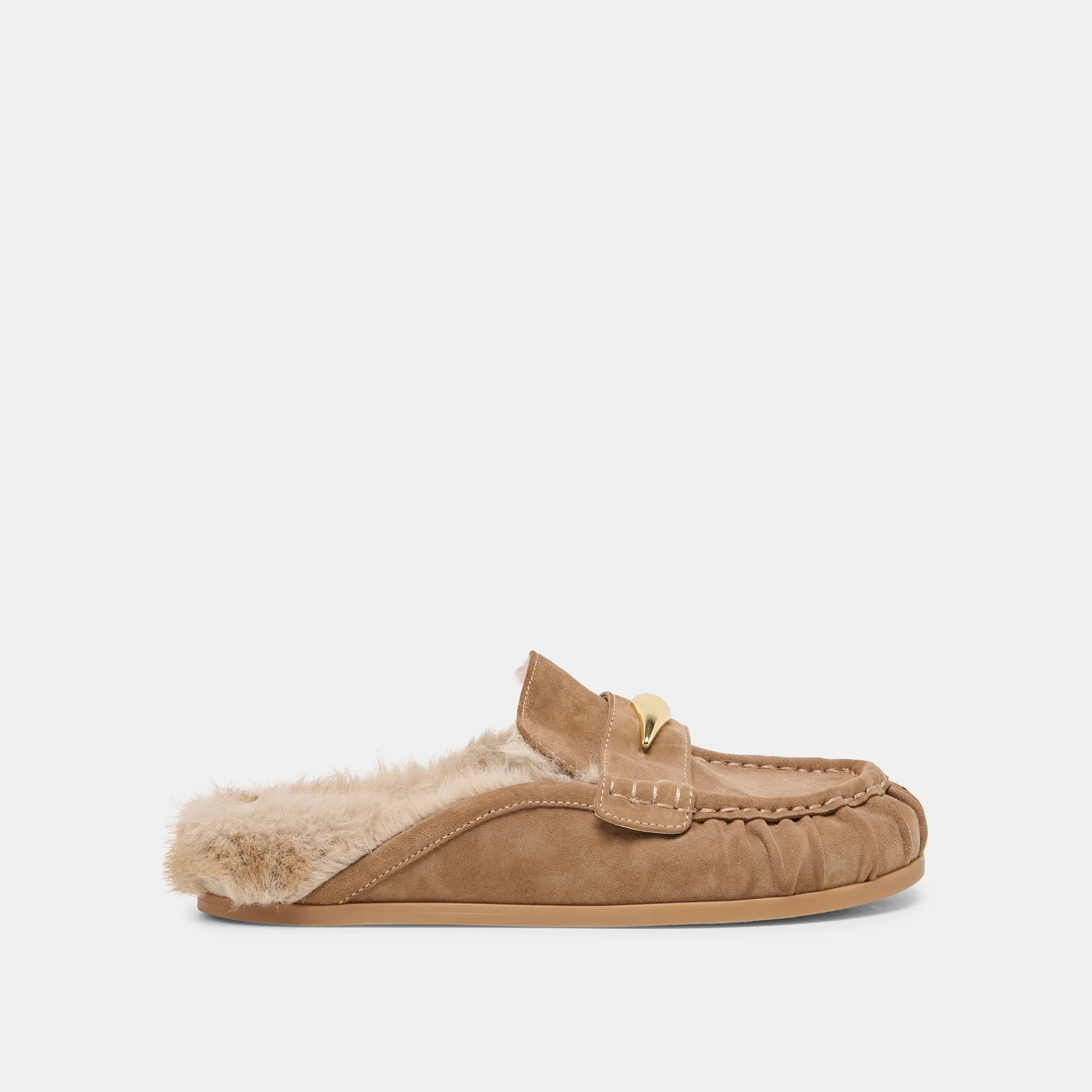 Dolce Vita Jodero Plush Flats - Mushroom Suede
