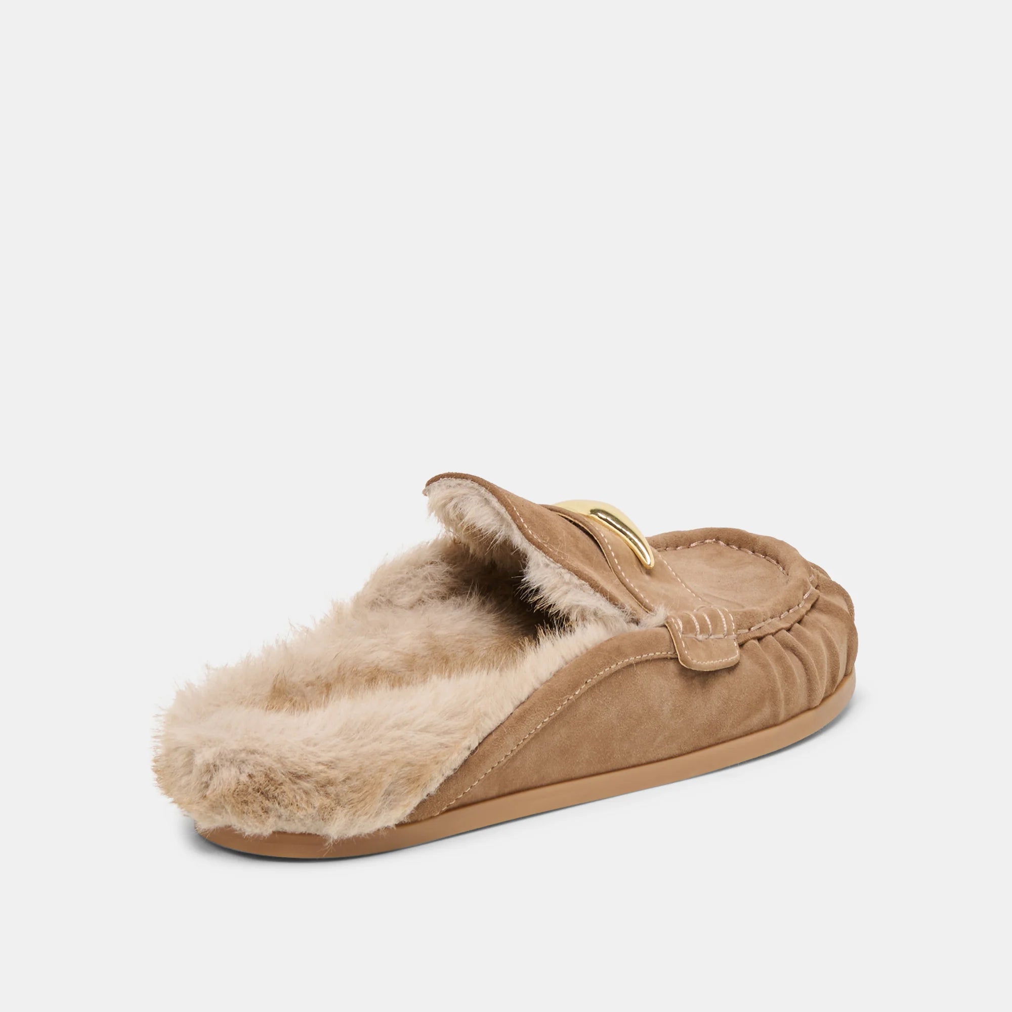 Dolce Vita Jodero Plush Flats - Mushroom Suede