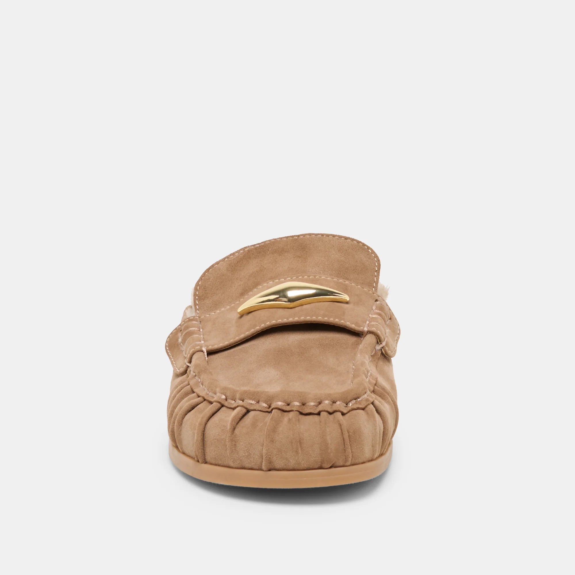 Dolce Vita Jodero Plush Flats - Mushroom Suede