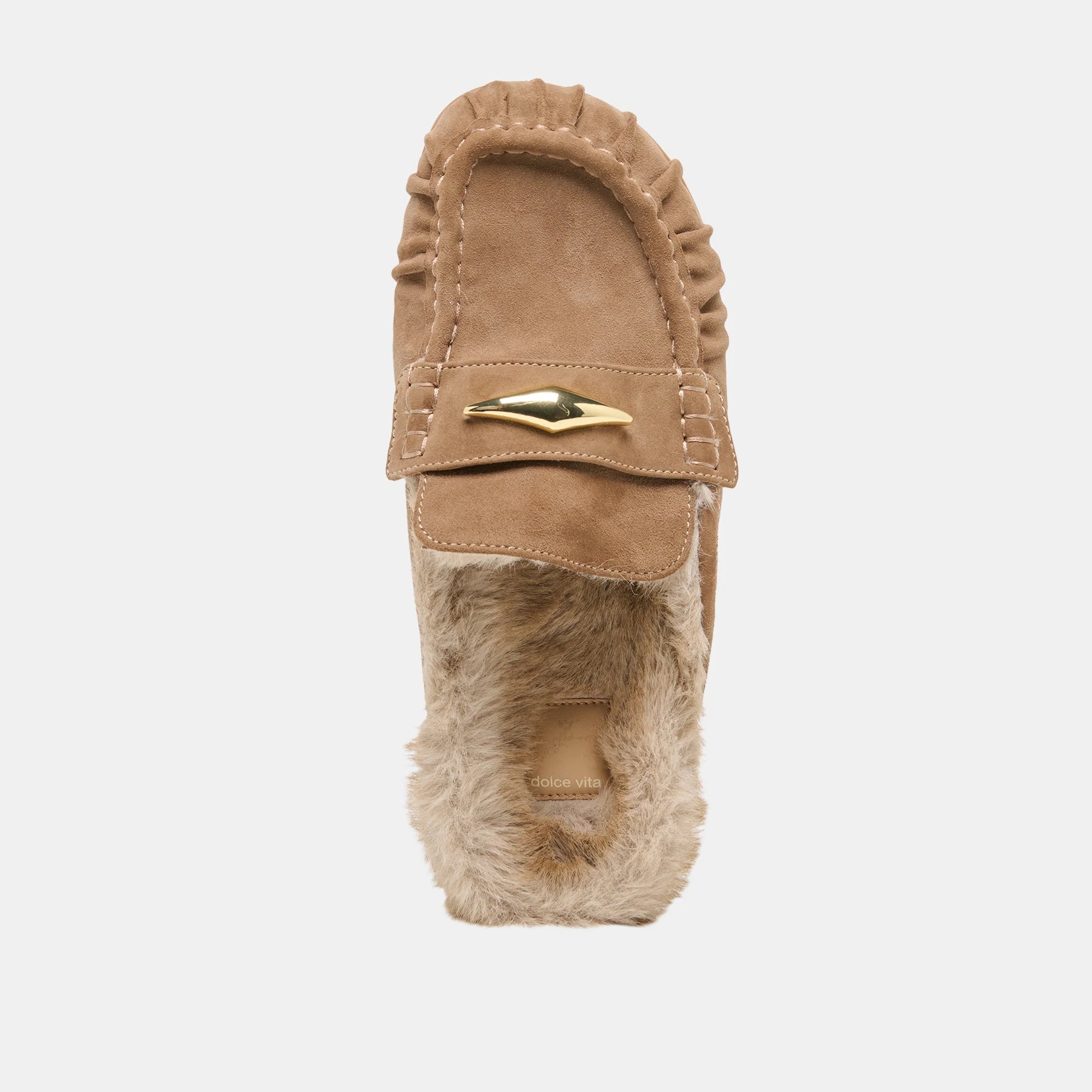 Dolce Vita Jodero Plush Flats - Mushroom Suede