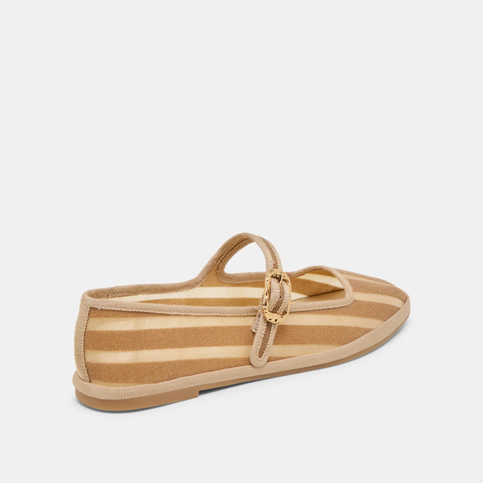 Dolce Vita Tameka Ballet Flats - Tan Stripe Mesh