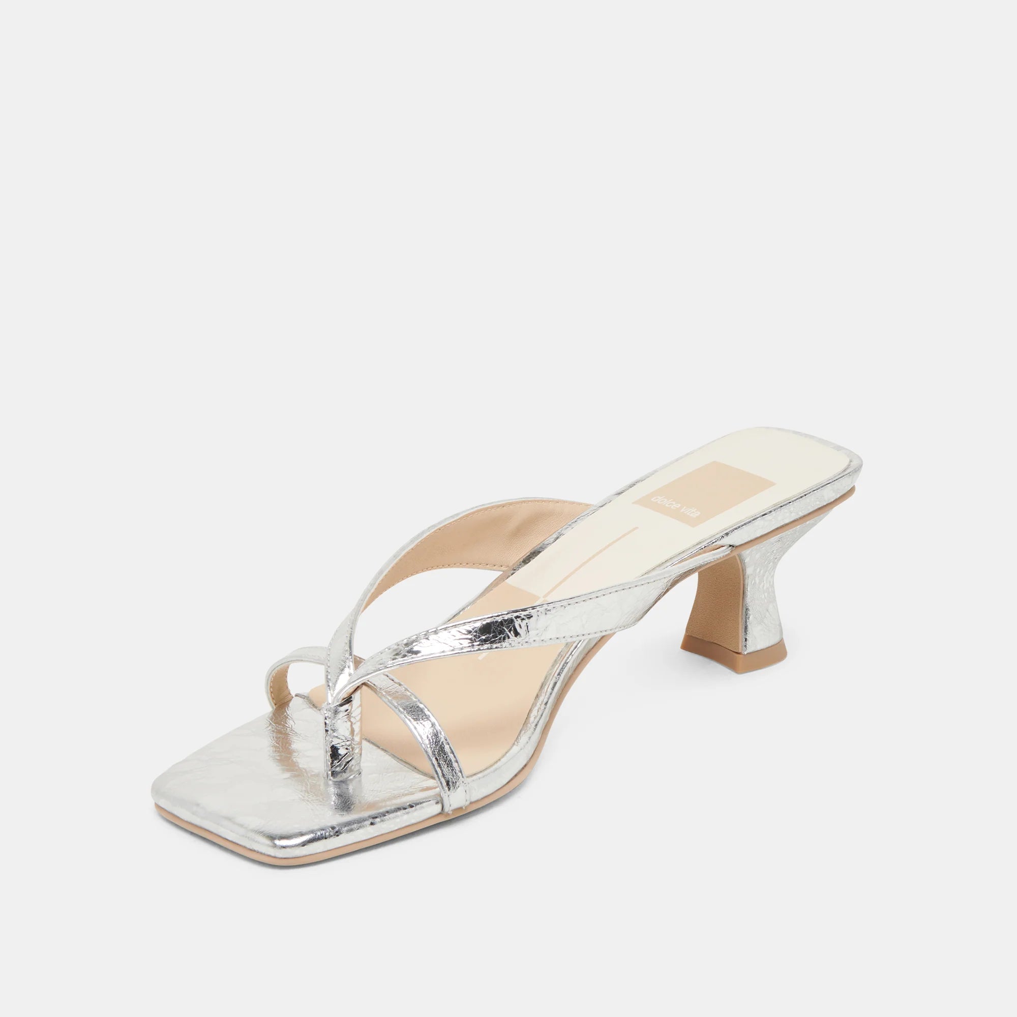 Dolce Vita Brevel Heels - Silver Leather