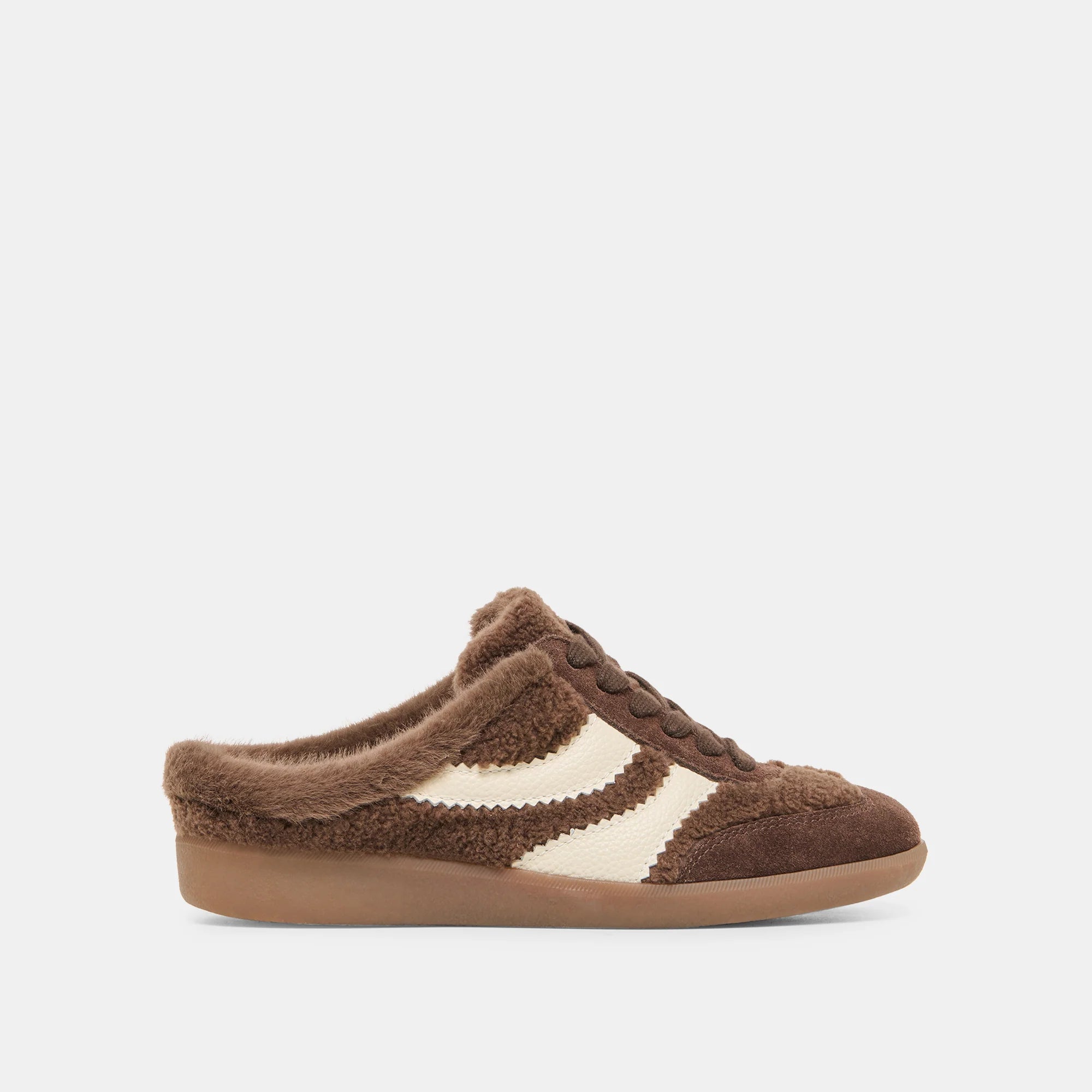 Dolce Vita Merit Slide Sneakers - Dark Brown Plush