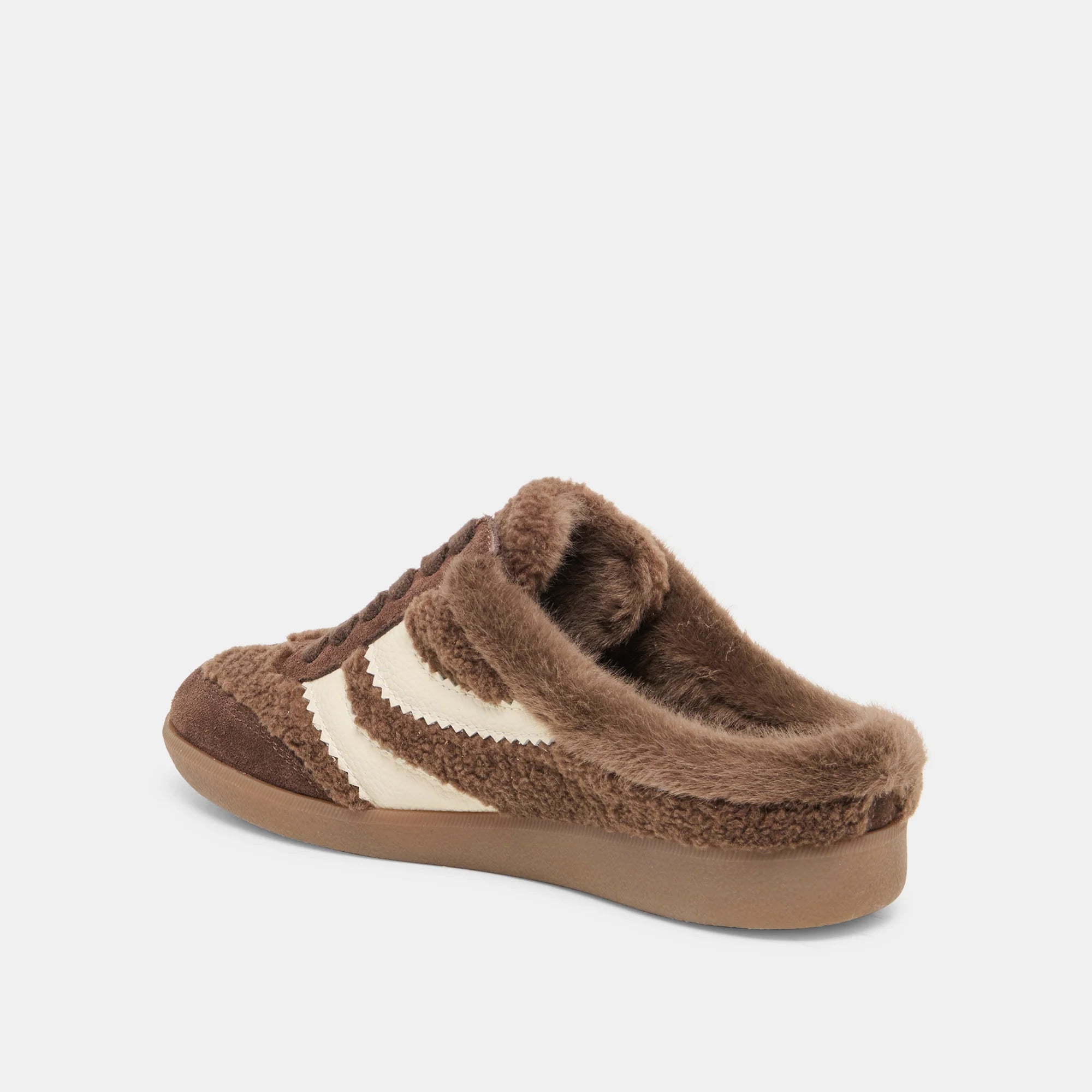 Dolce Vita Merit Slide Sneakers - Dark Brown Plush