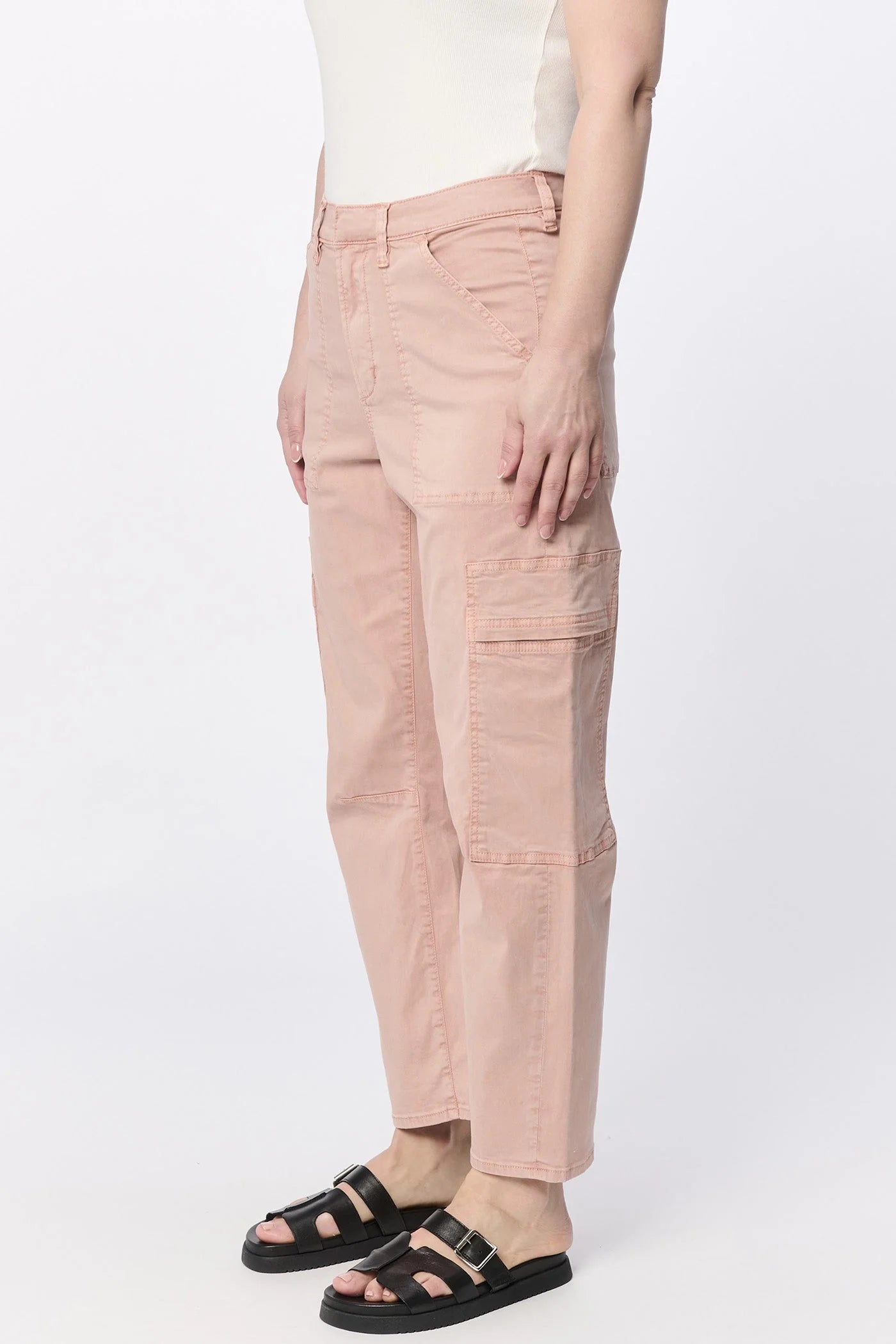 Lasso High Rise Cropped Pants - Tuscany
