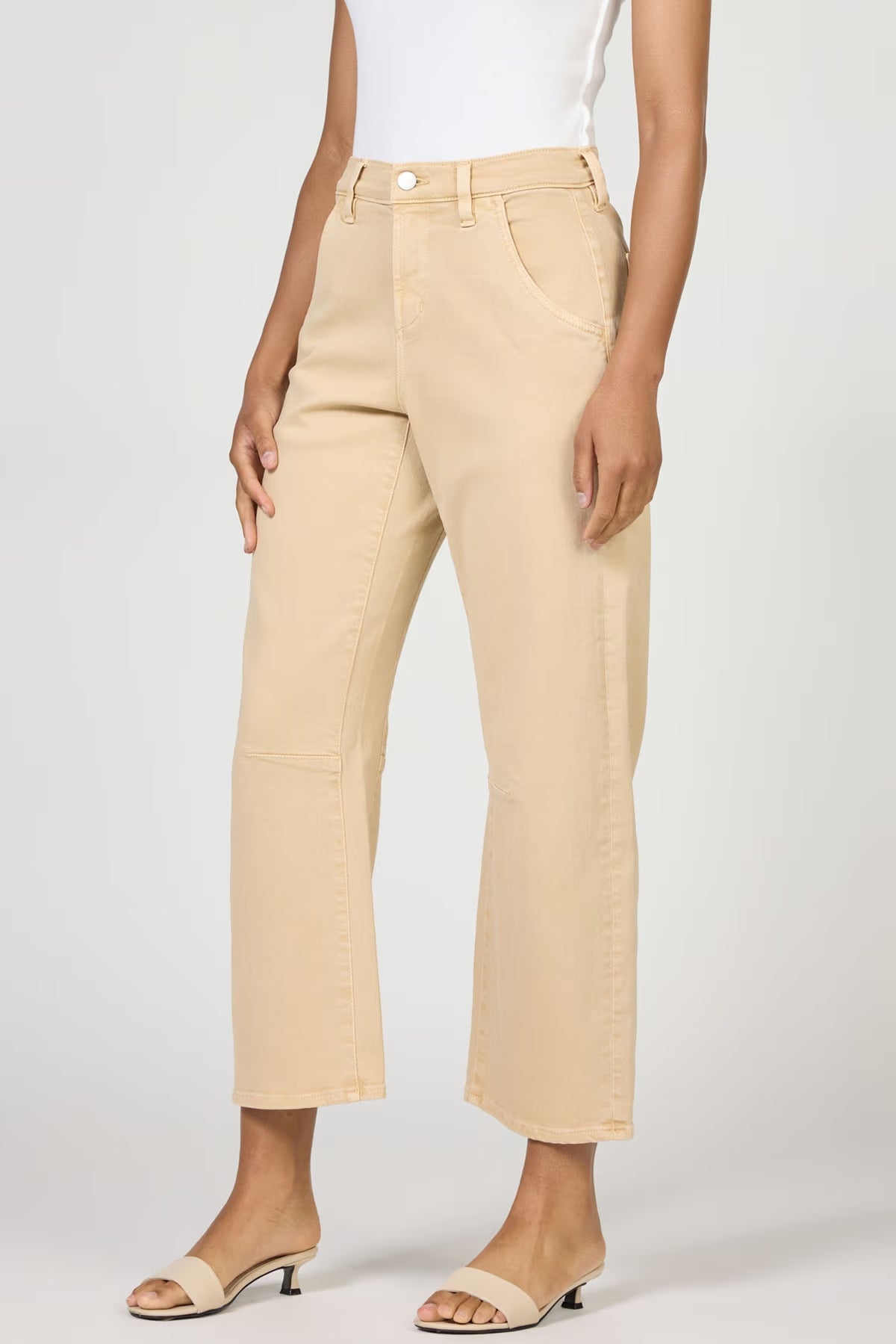 Lasso High Rise Cropped Jeans - Mojave Desert