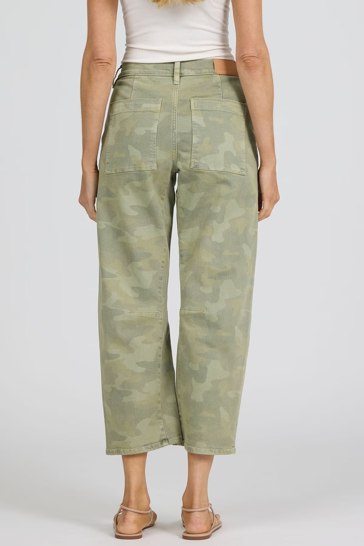 Lasso High Rise Cropped Jeans - Riviera Camo