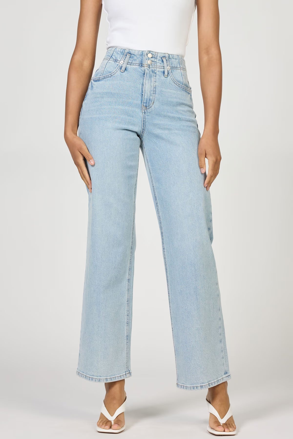 Holly High Rise Denim Jeans - Morning Sky
