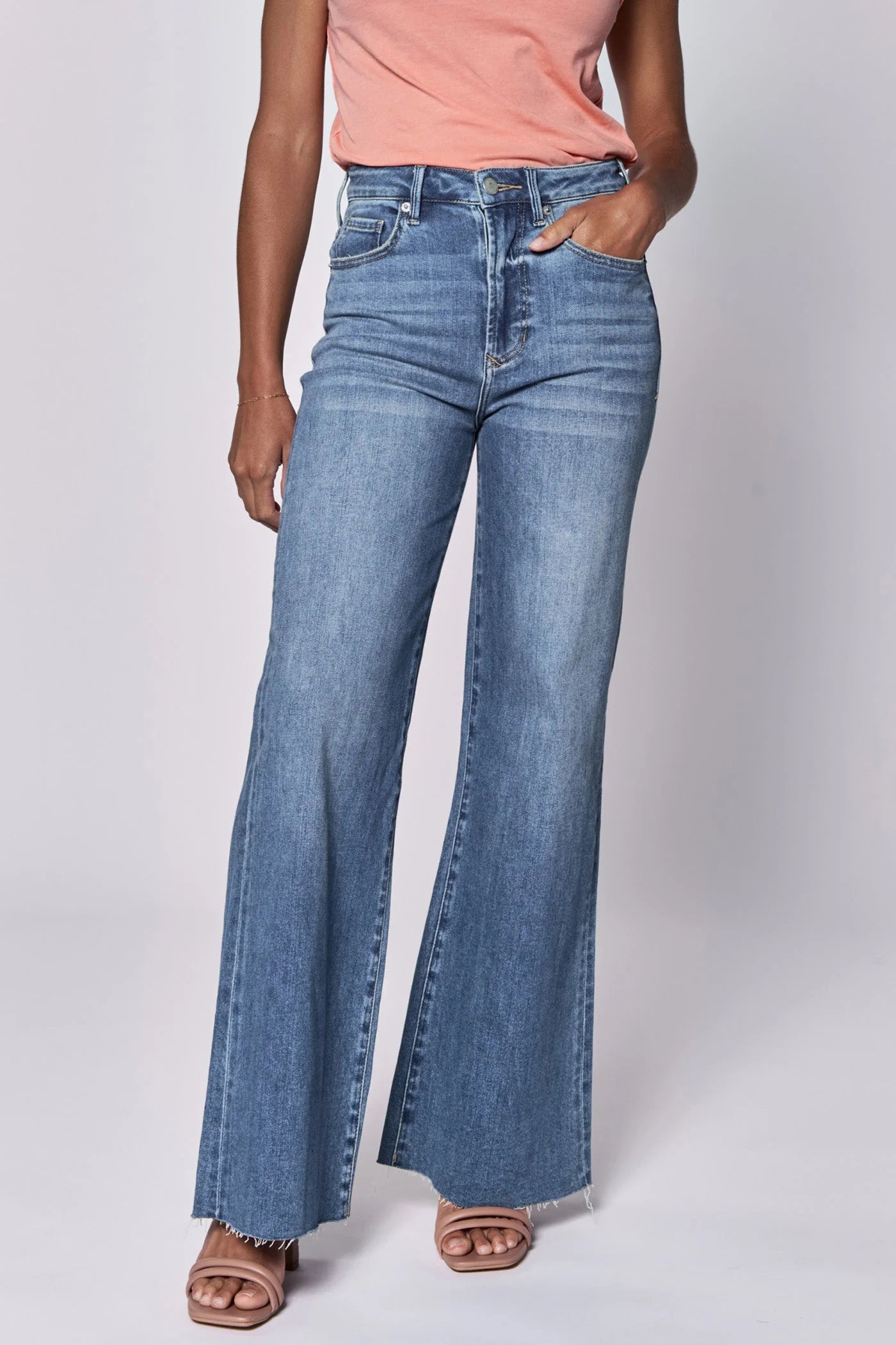 Fiona High Rise Wide Leg Jeans - Natal