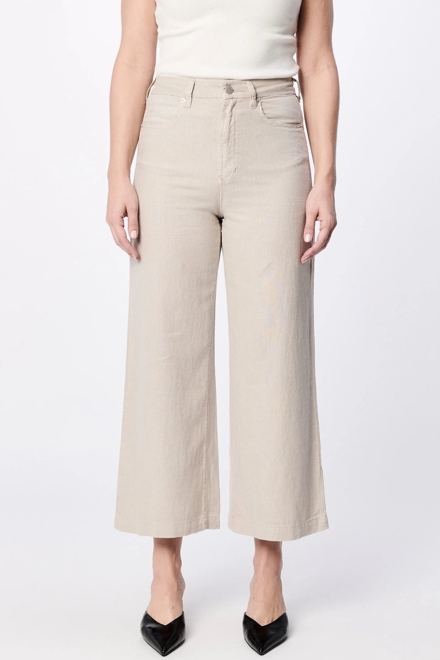 Audrey Wide Leg Pants - Stone