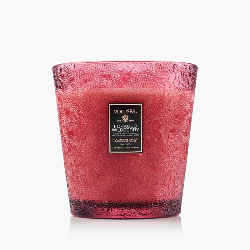 Voluspa - 3 Wick Hearth Candle - Foraged Wildberry