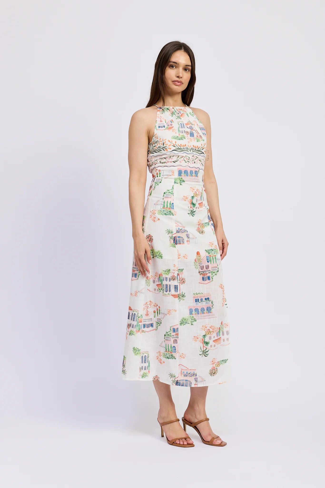 Alaia Linen Maxi Dress