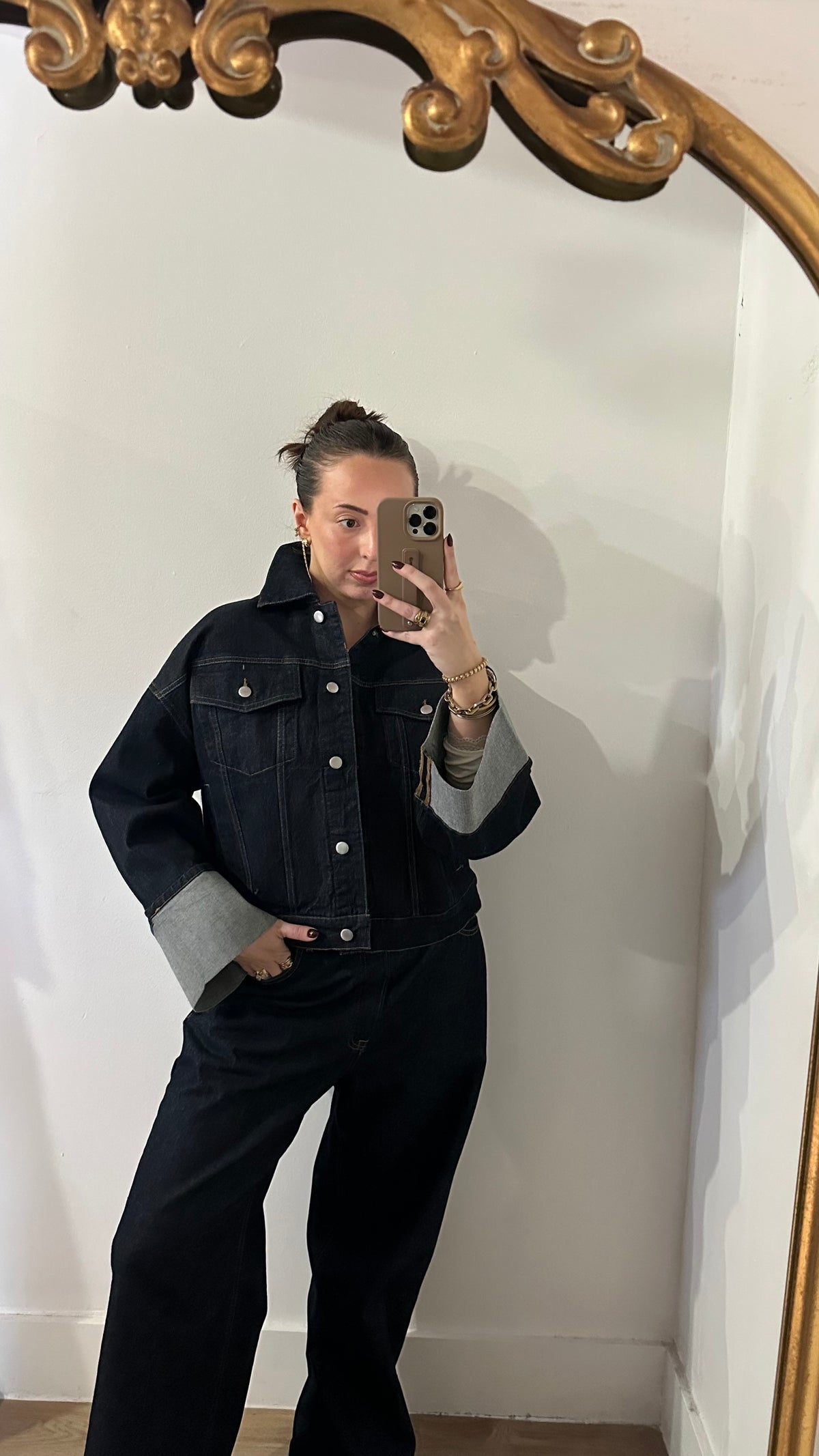 Habitual - Cuffed Denim Trucker Jacket - Rinse