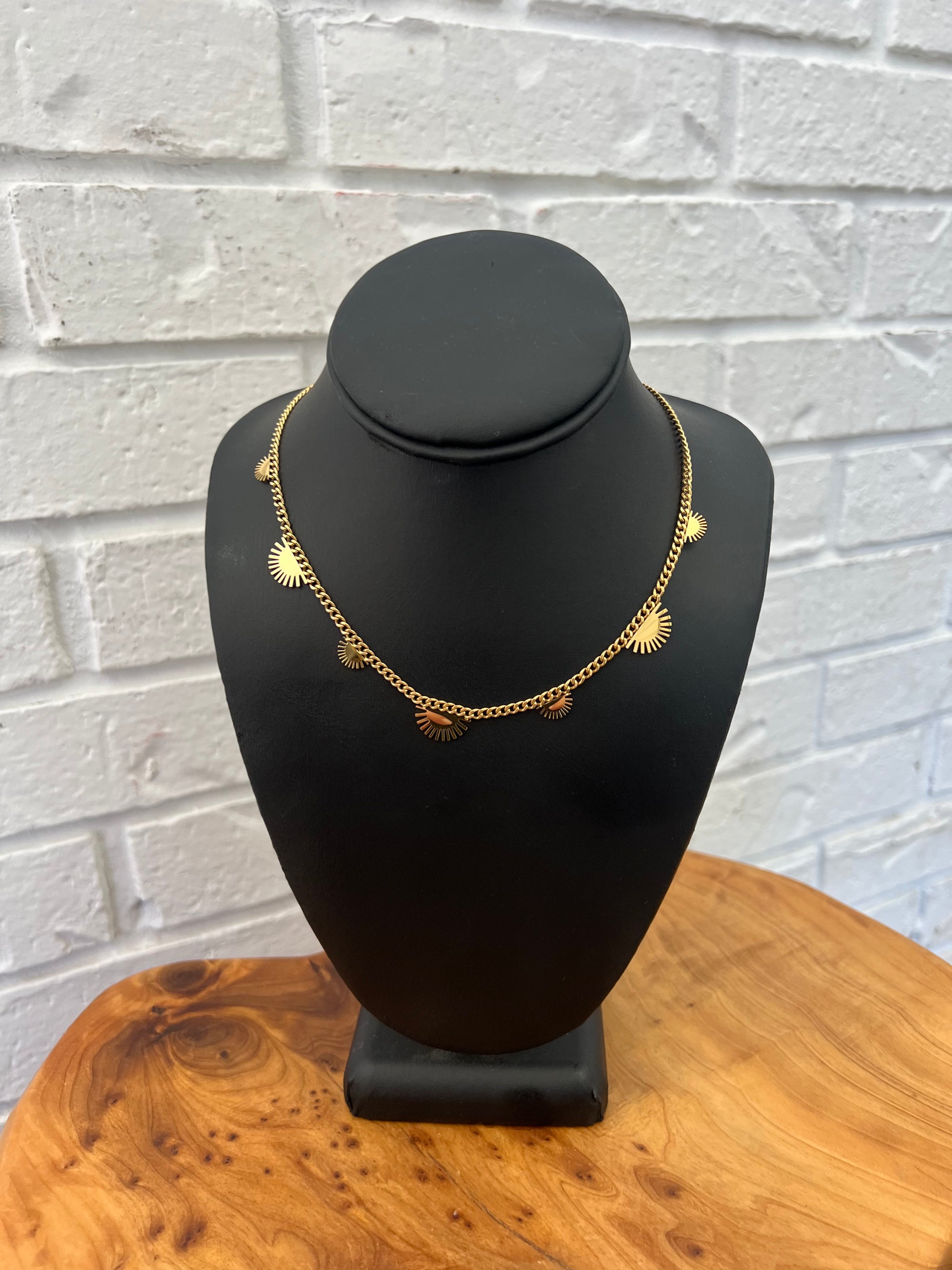 18K Mini Sun Chain Necklace
