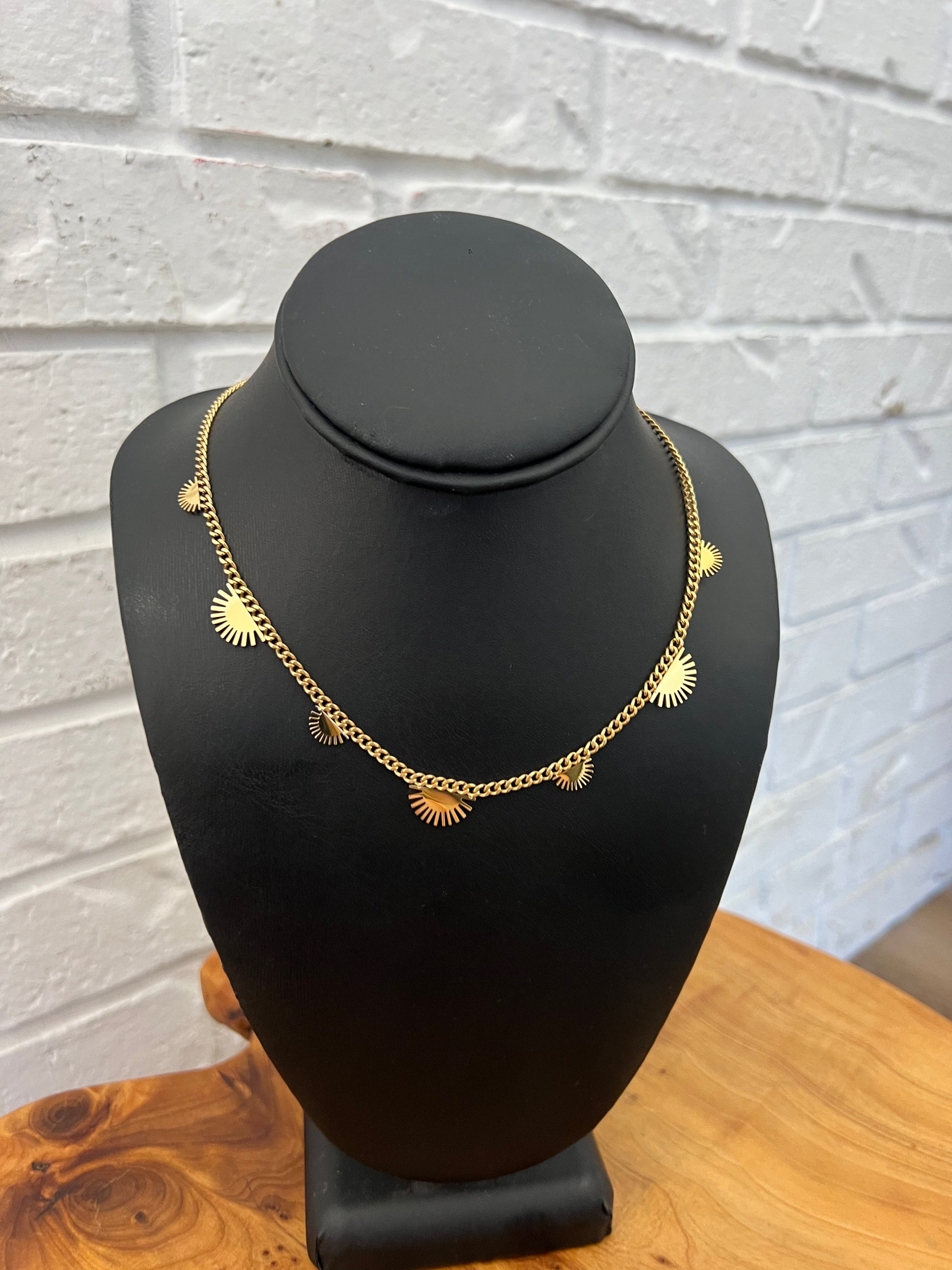 18K Mini Sun Chain Necklace