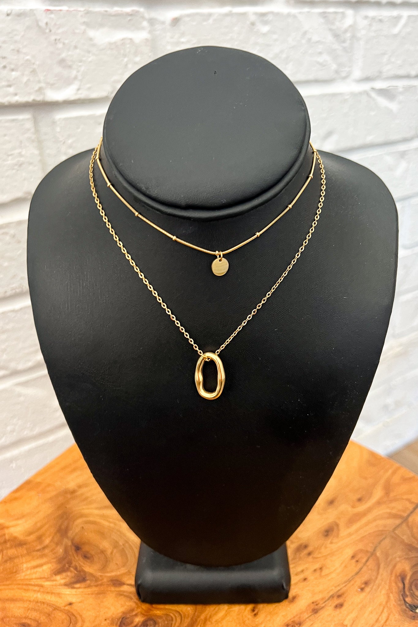 18K Chloe Double Layer Necklace