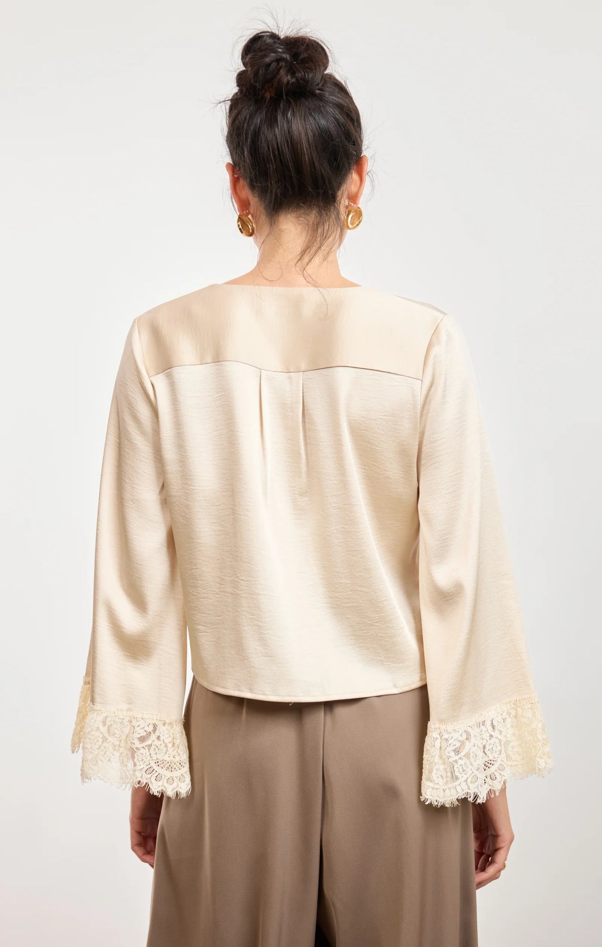 Darlin Lace Trim Blouse