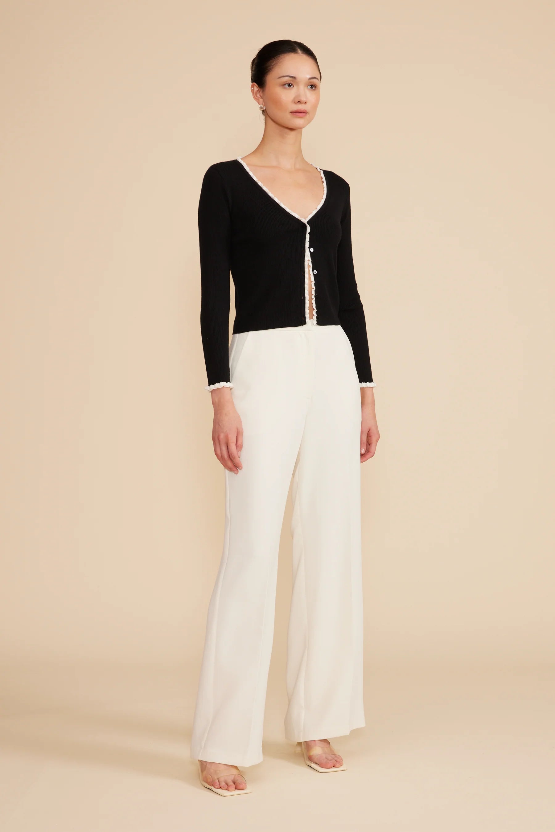 Roshe Mini Cardigan - Black