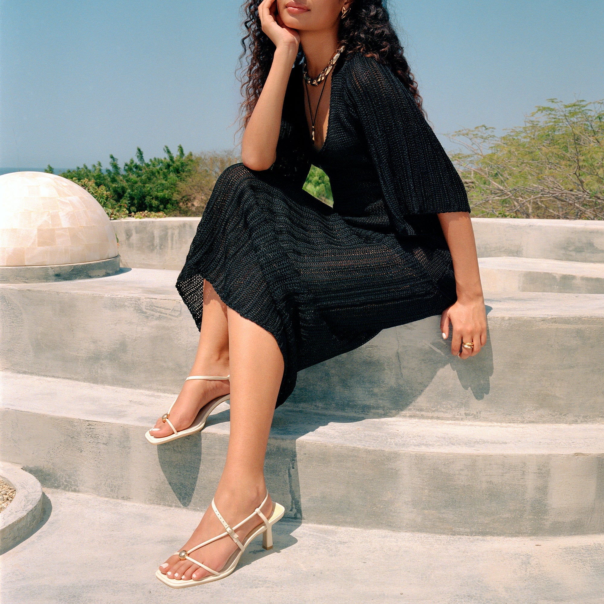 Dolce Vita Mylee Heels - Cream Leather