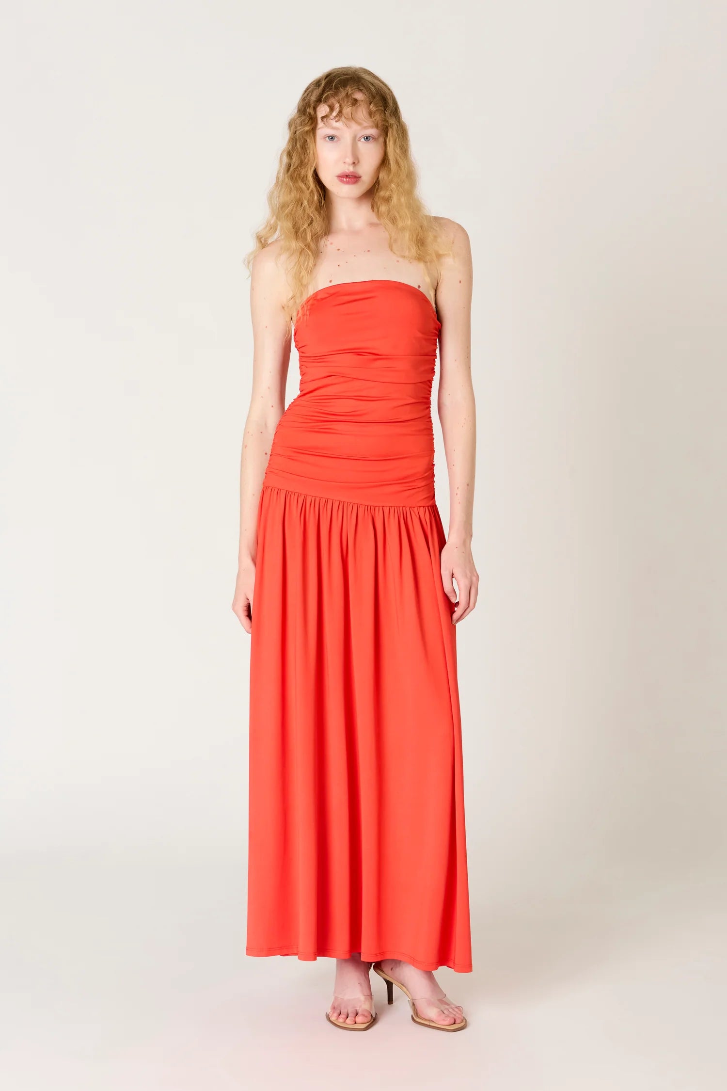 Santal Dress - Coral