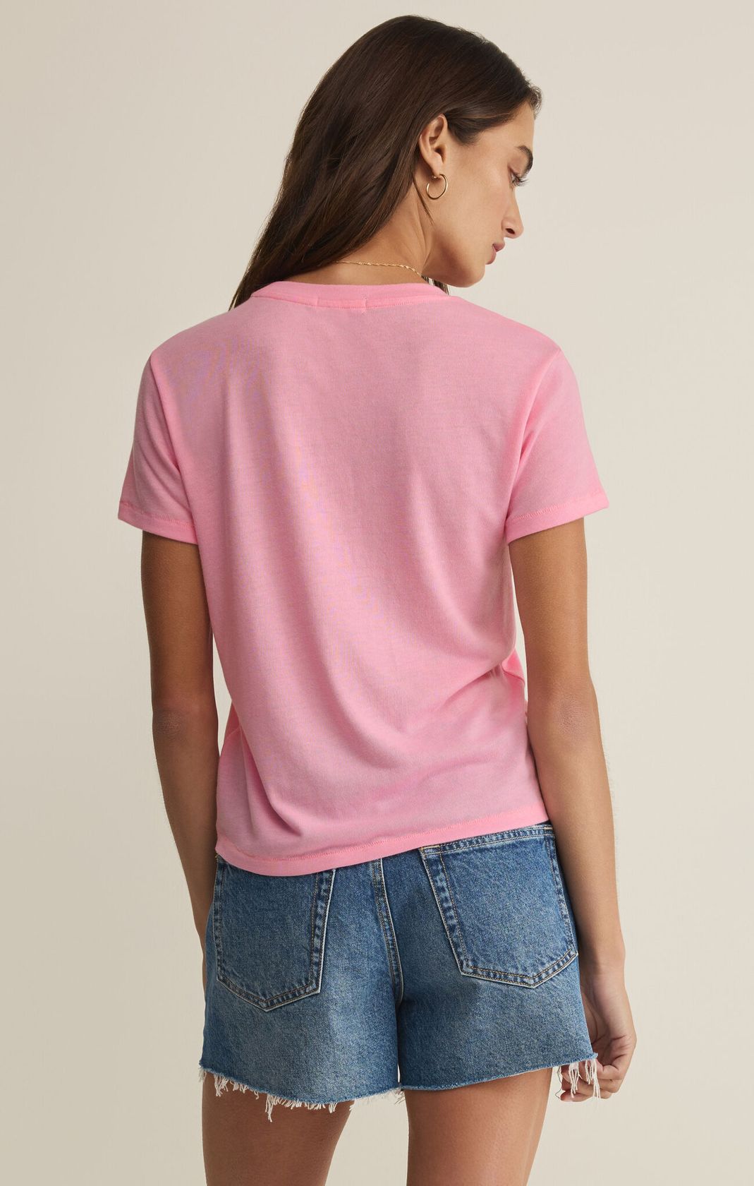 Z Supply Tourist Tee - Pink Sunrise