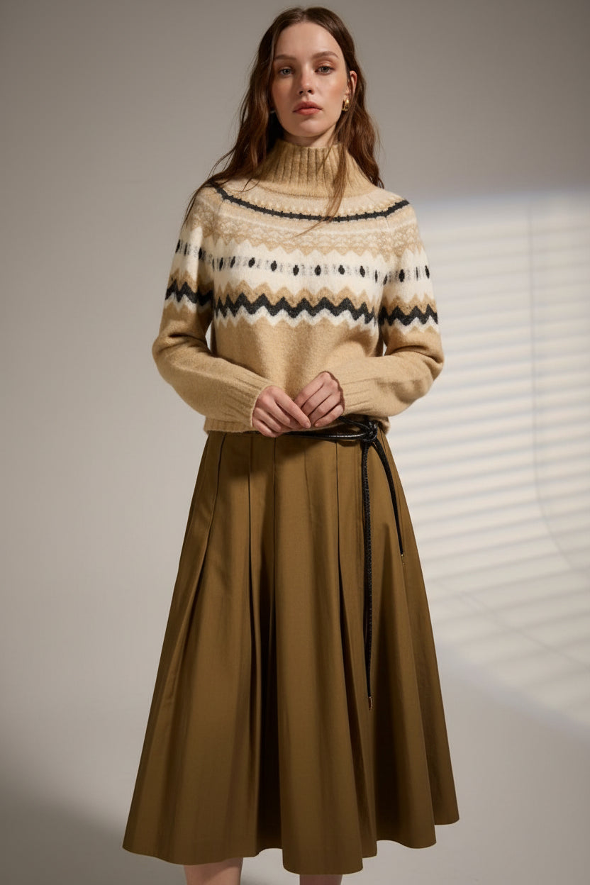 Cinnamon Turtleneck Sweater