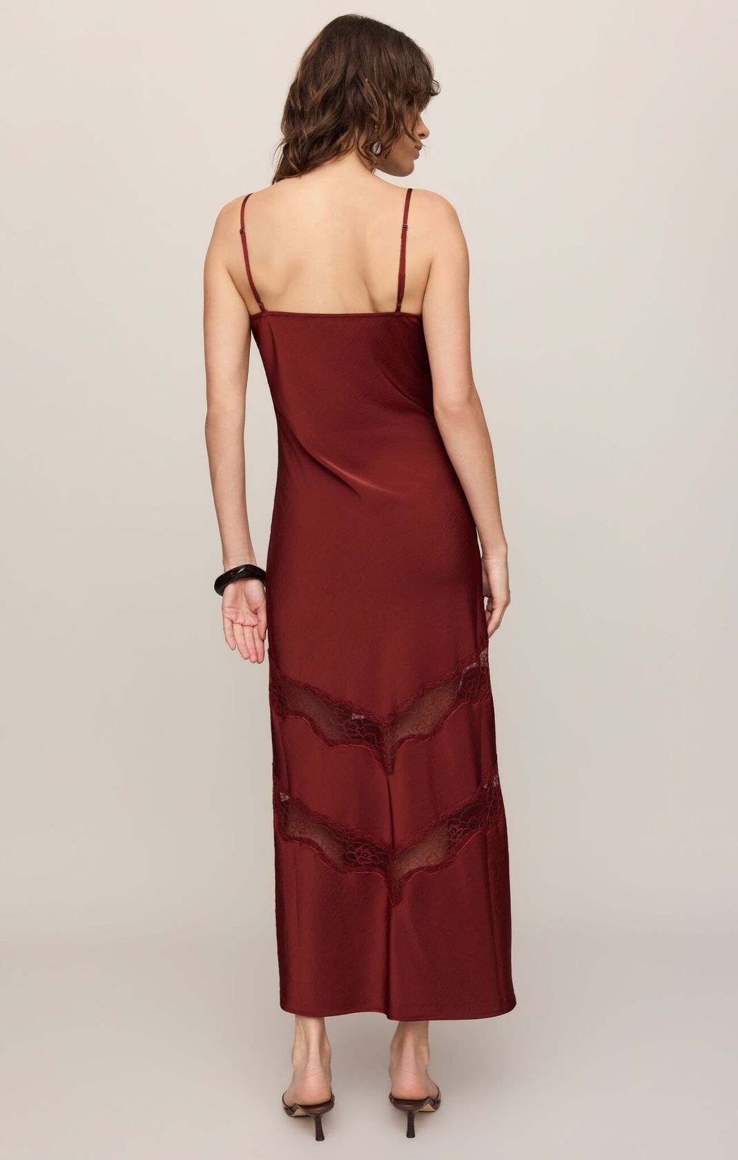 Z Supply - Bruna Lace Midi Dress - Velvet Rouge