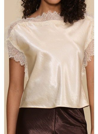 Chris Lace Trim Top
