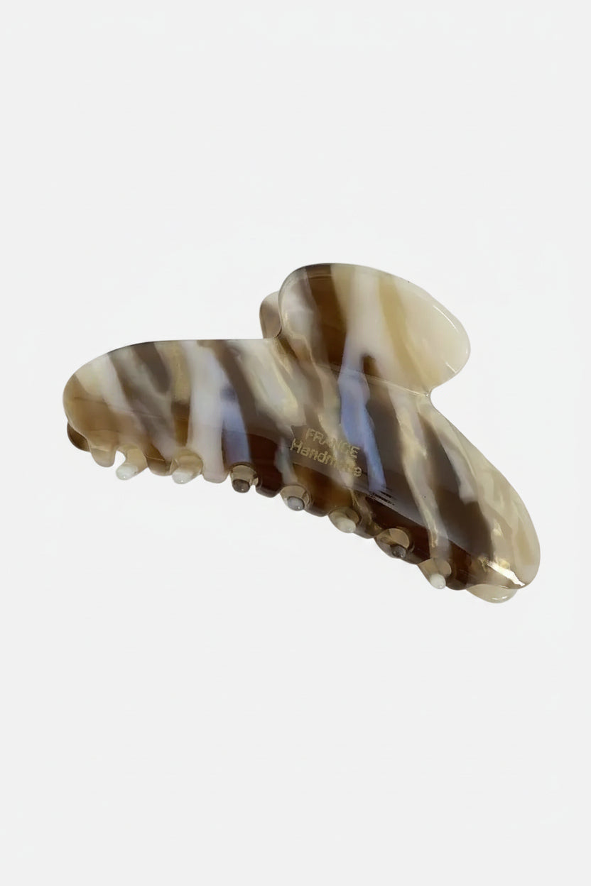 Blue and Ivory Multicolor Claw Clip