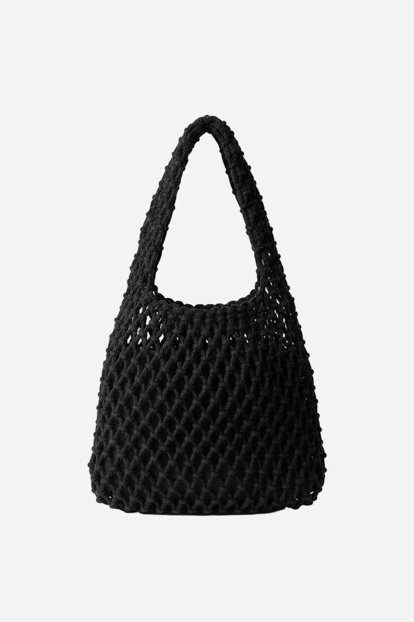 Black Summer Knit Bag