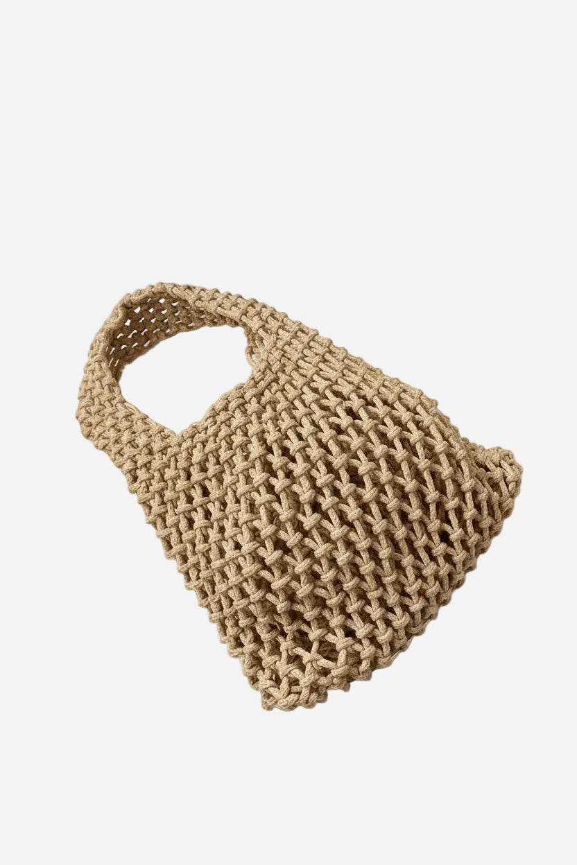 Khaki Summer Knit Bag