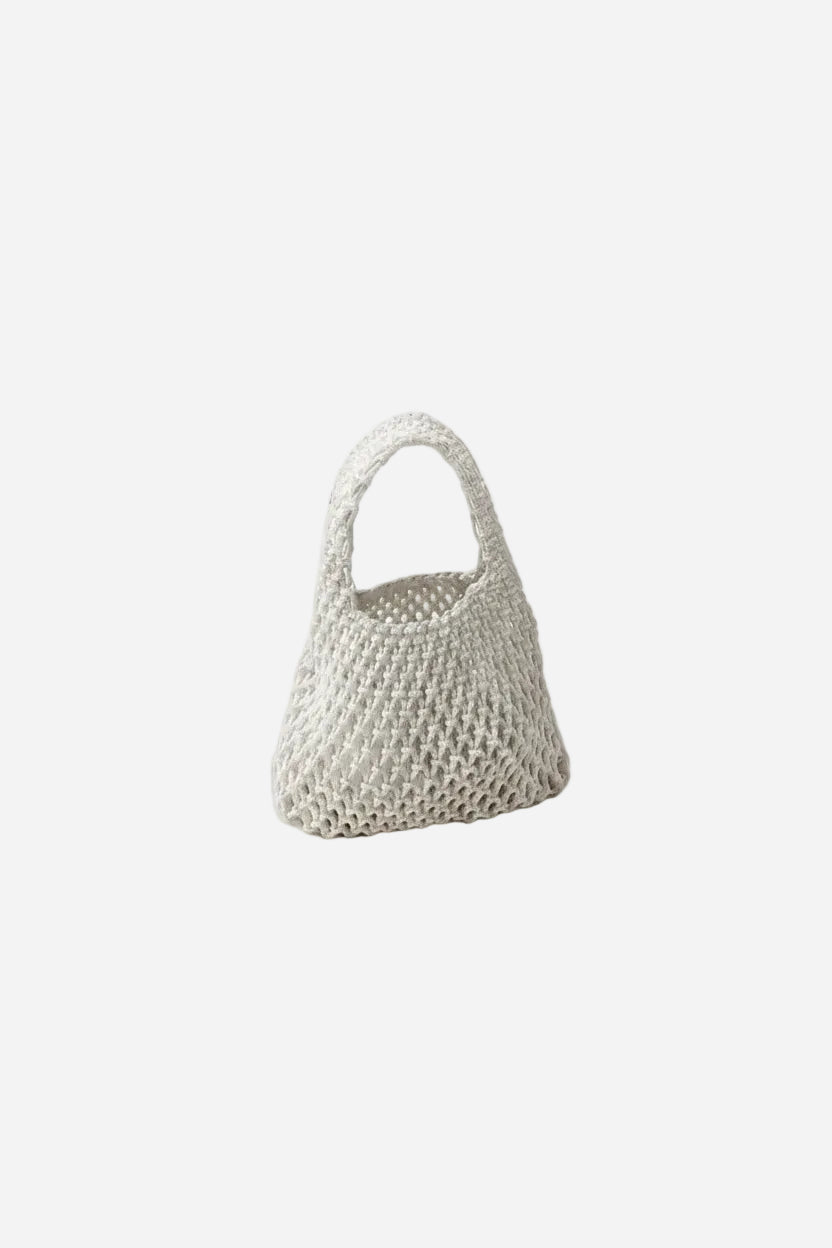 White Summer Knit Bag