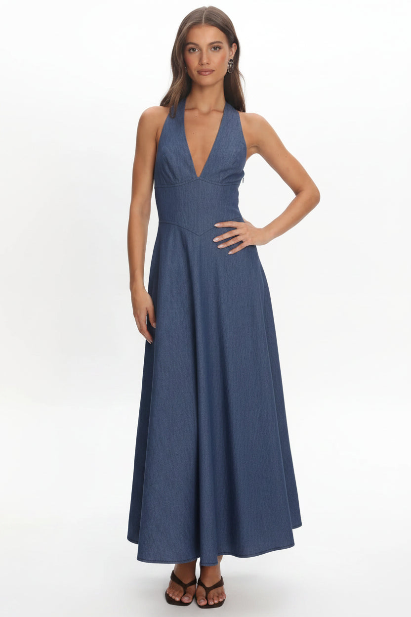 Denim Maxi Dress