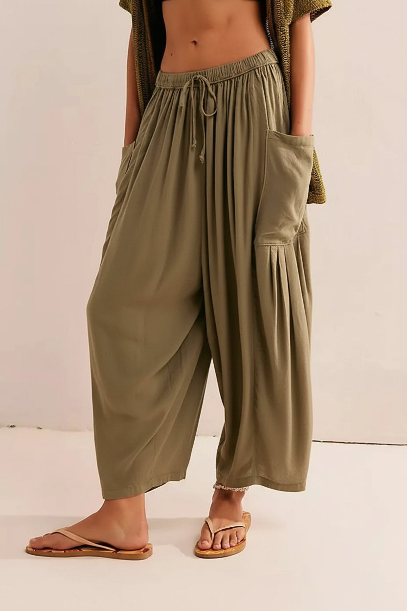 Flowy Pants - Khaki
