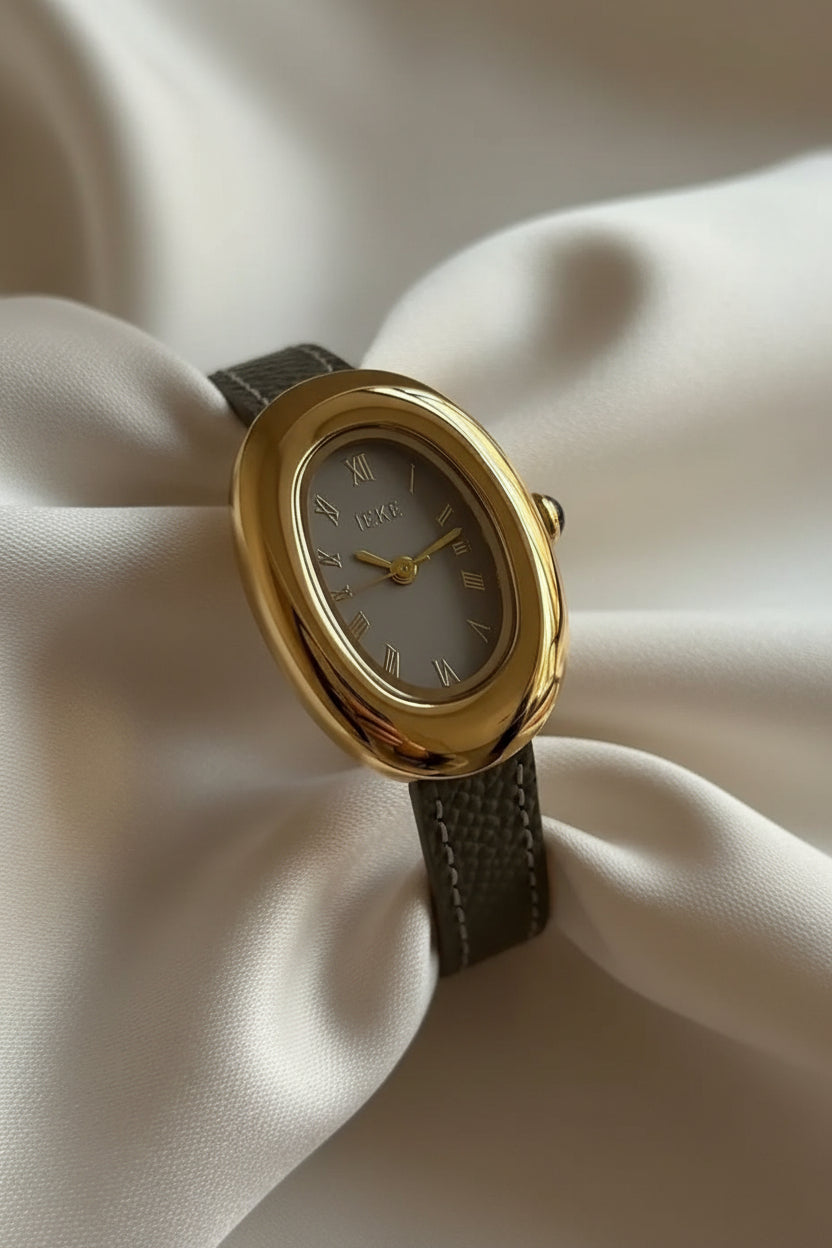 Minimalist Leather Strap Watch