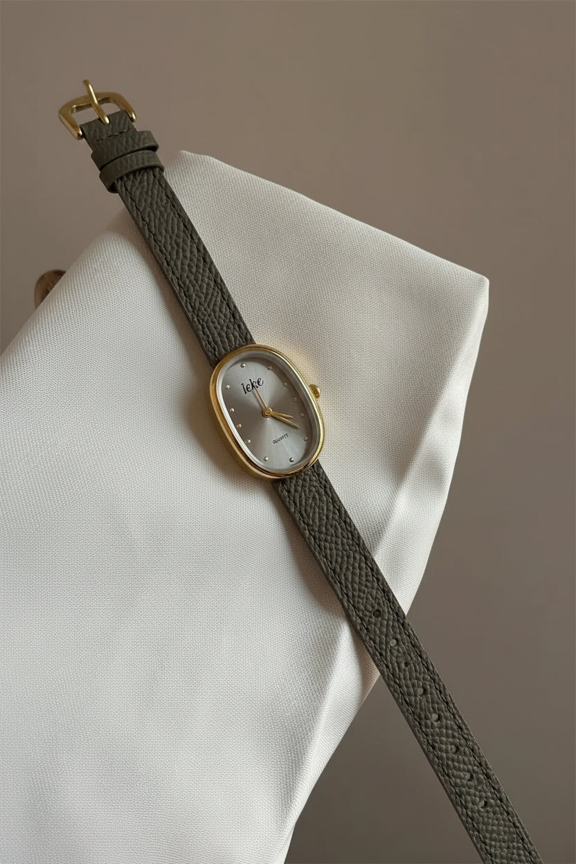 Minimalist Leather Strap Watch