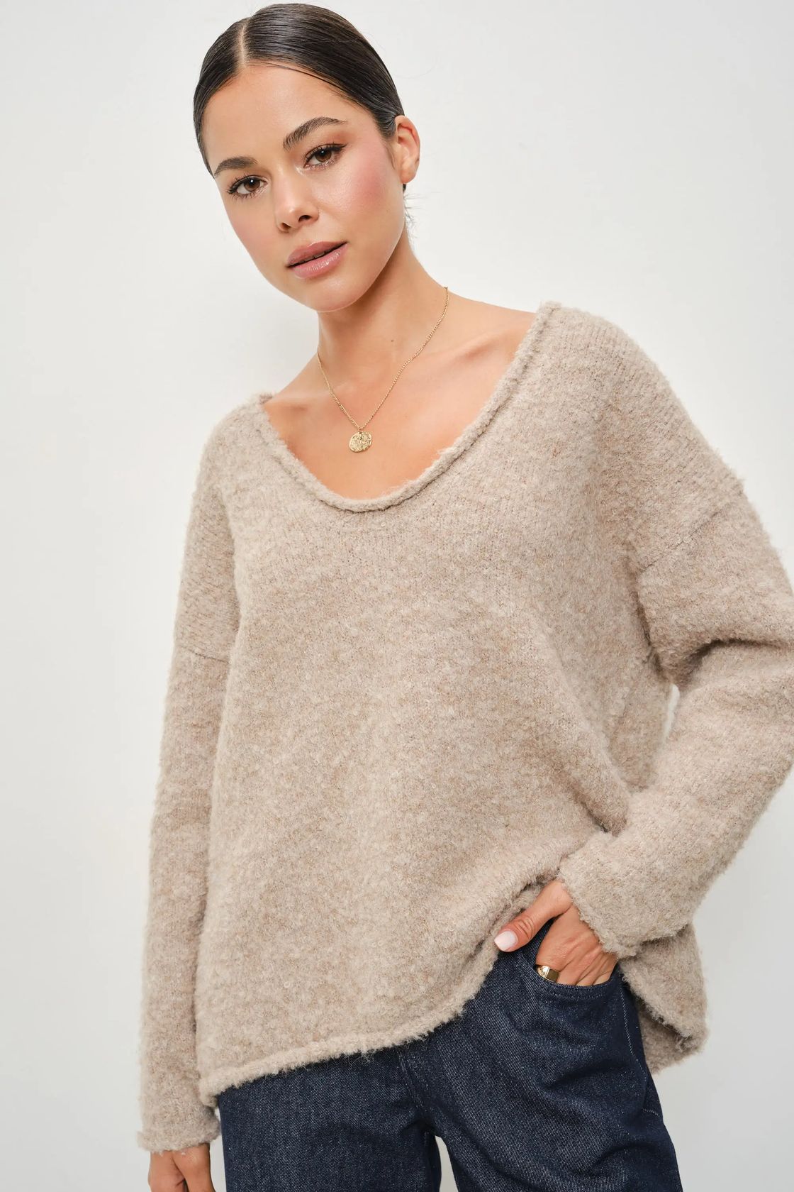 Danielle V-Neck Soft Sweater