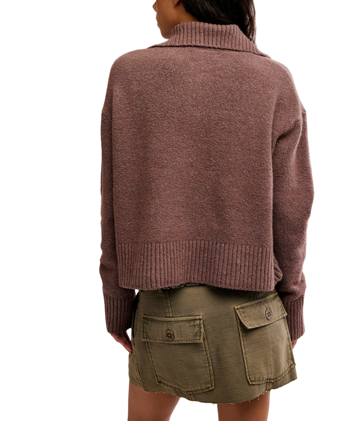 Free People Trading Up Polo - Enchanted Oak Melange