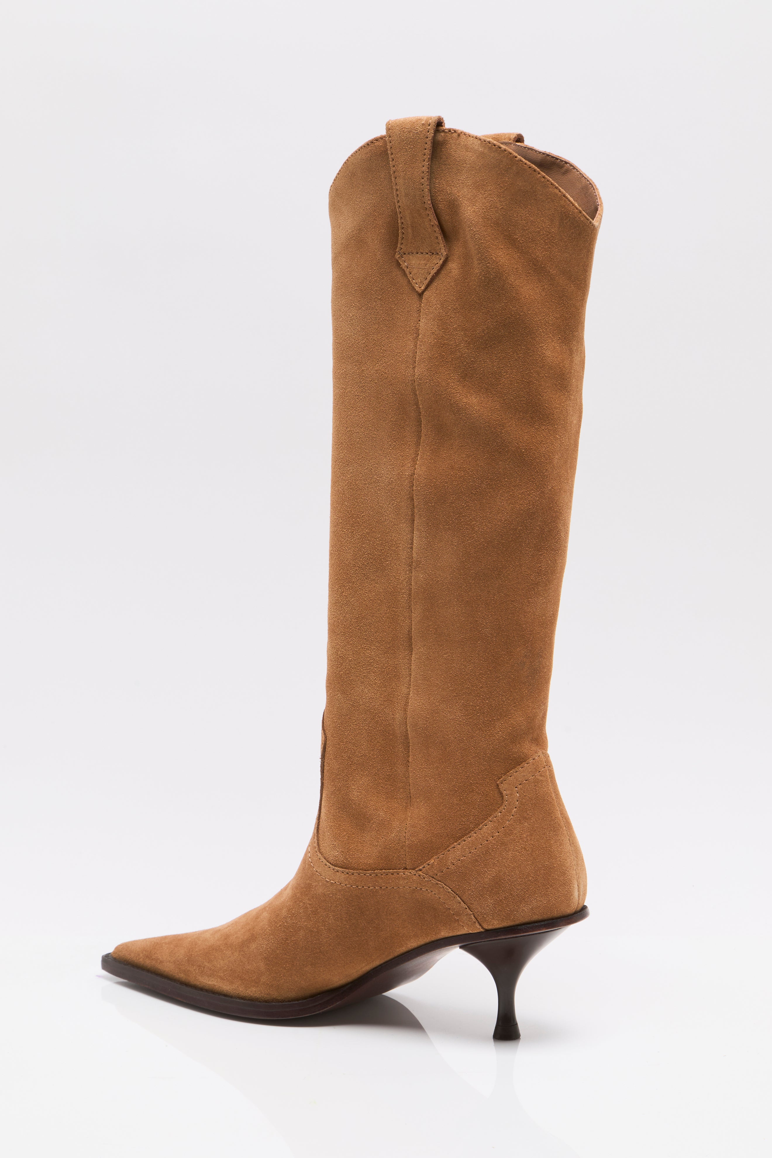 Free People - Daisy Slouch Kitten Heel - Tan Suede